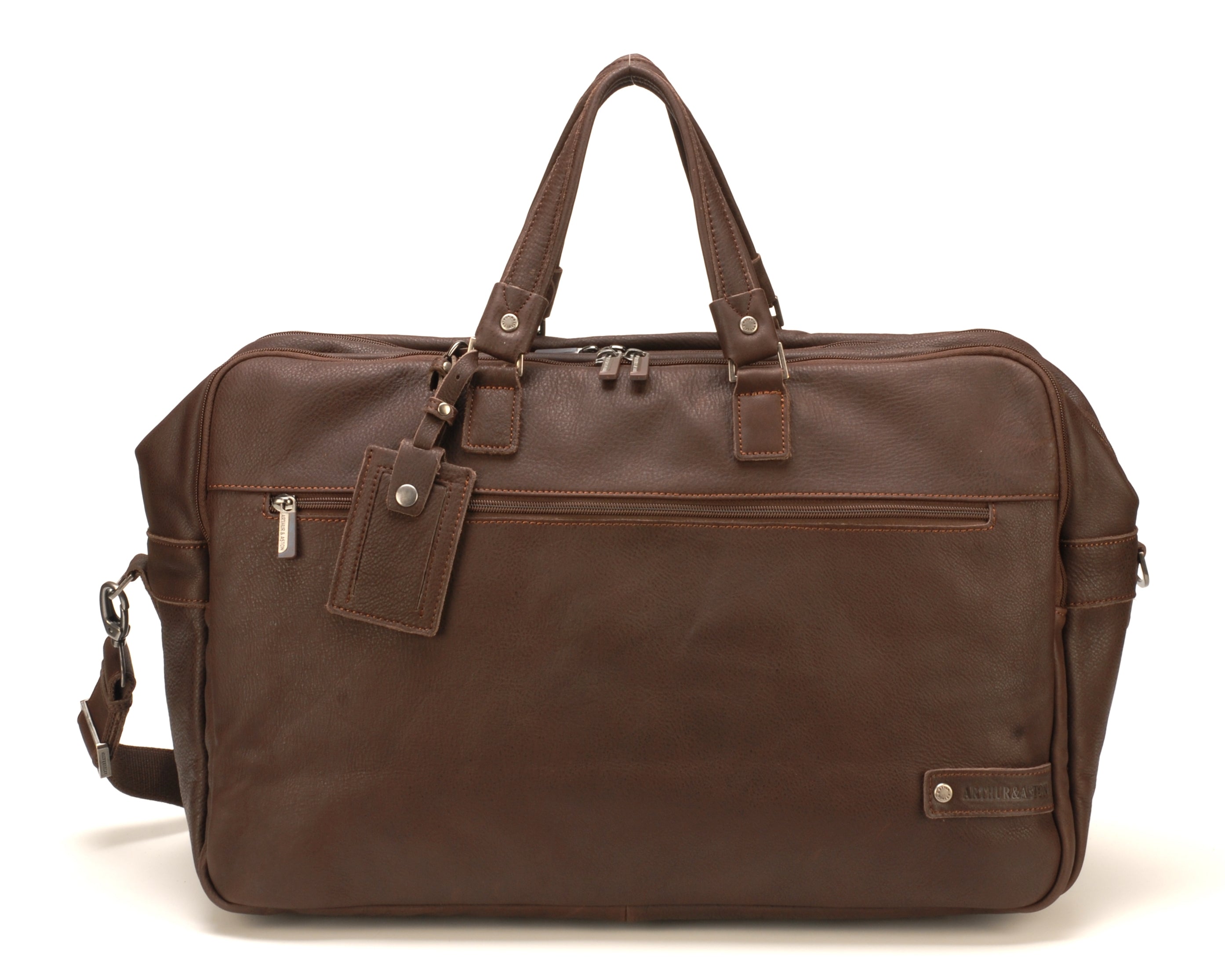 arthur-et-aston-oscar-sac-de-voyage-cuir-noir-pleine-fleur image 8