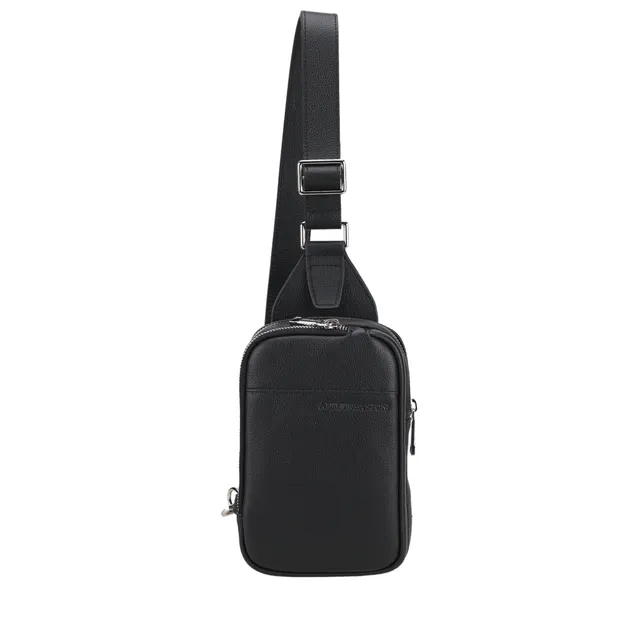 arthur-et-aston-ga-l-body-bag-cuir-noir-pleine-fleur image 1