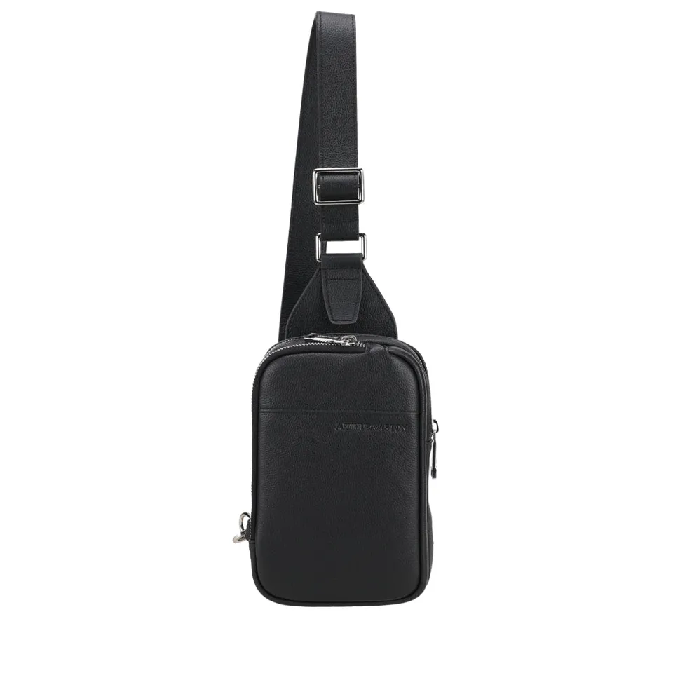 arthur-et-aston-ga-l-body-bag-cuir-noir-pleine-fleur image 1