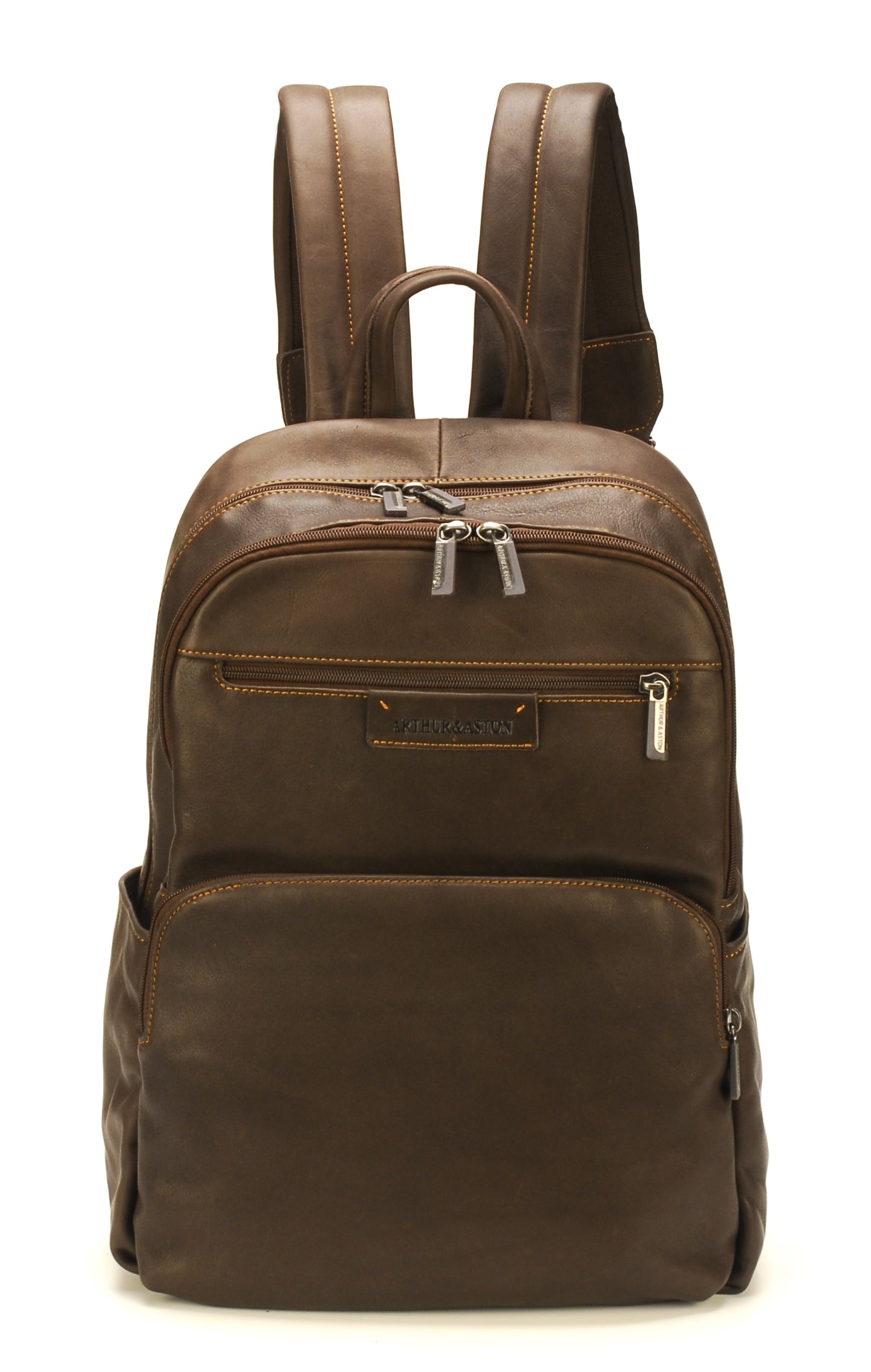 arthur-et-aston-johany-grand-sac-dos-cuir-cognac-business image 6