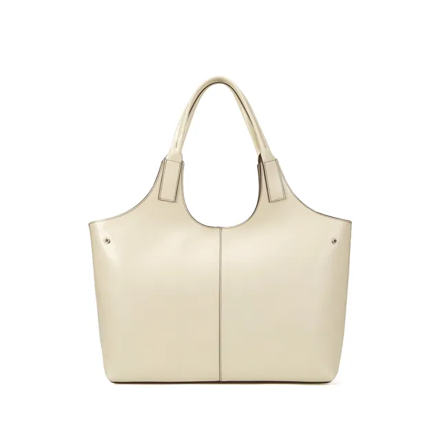 kate-lee-clemence-grand-sac-cuir-blanc-perle-lisse image 1