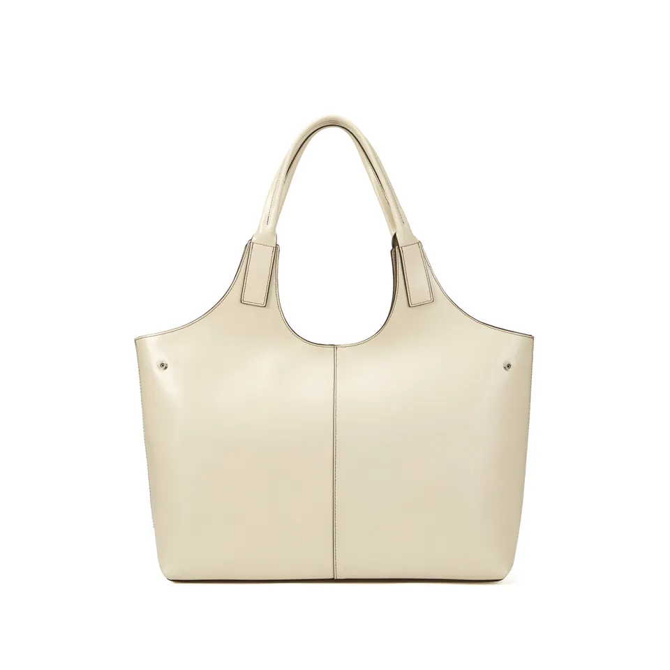 kate-lee-clemence-grand-sac-cuir-blanc-perle-lisse image 1