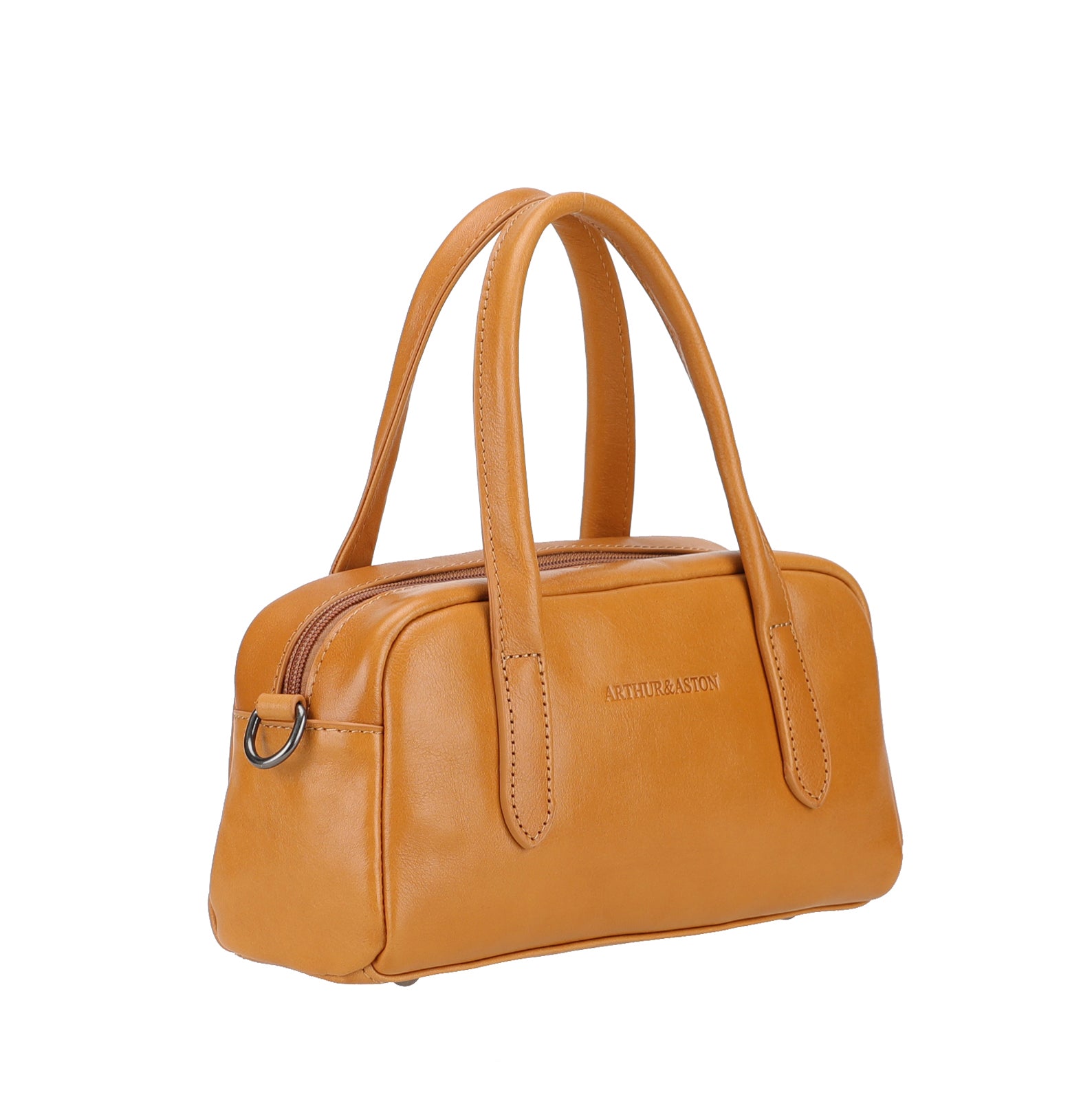 arthur-et-aston-edith-sac-cuir-cognac-port-main-24-cm image 5