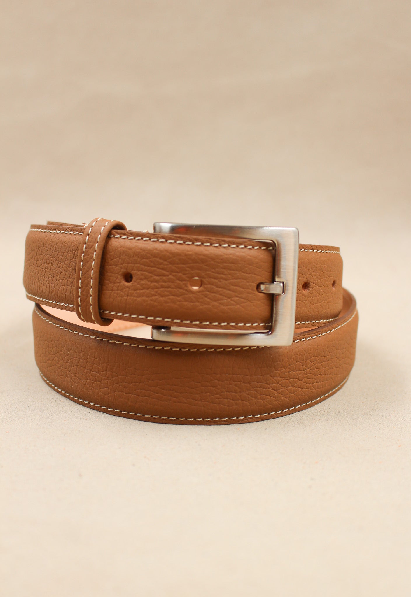 charles-et-charlus-4004-ceinture-cuir-grain-marine-35mm image 7