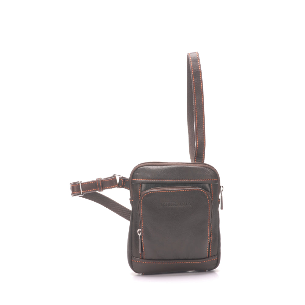 arthur-et-aston-pablo-body-bag-cuir-cognac-plong image 1