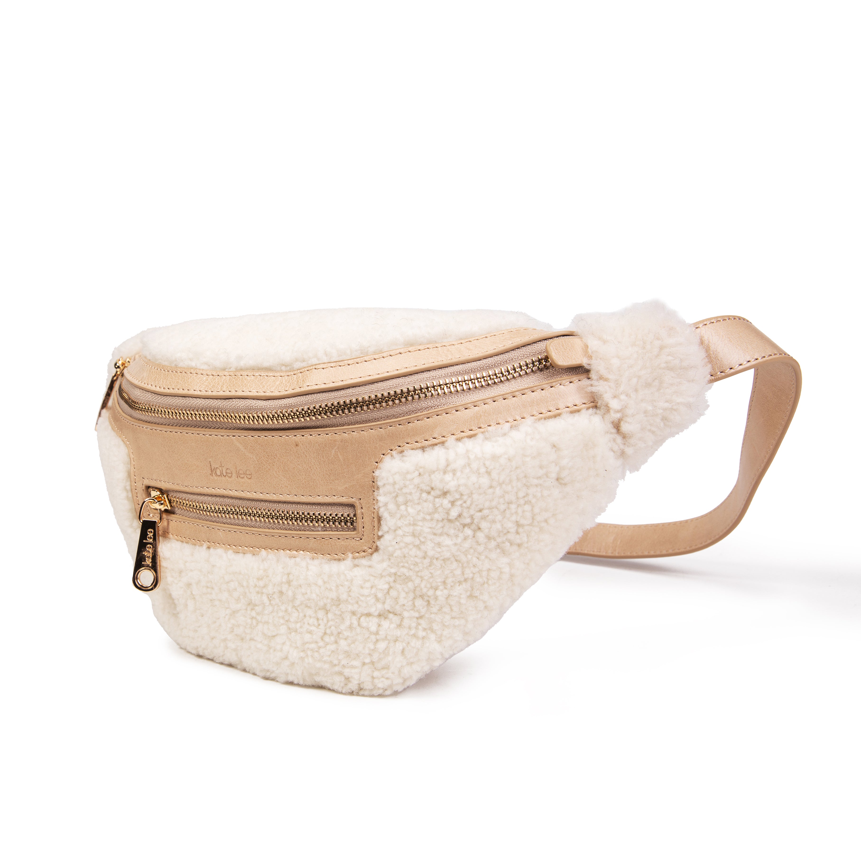 kate-lee-triomf-sac-banane-shearling-beige-zip image 2