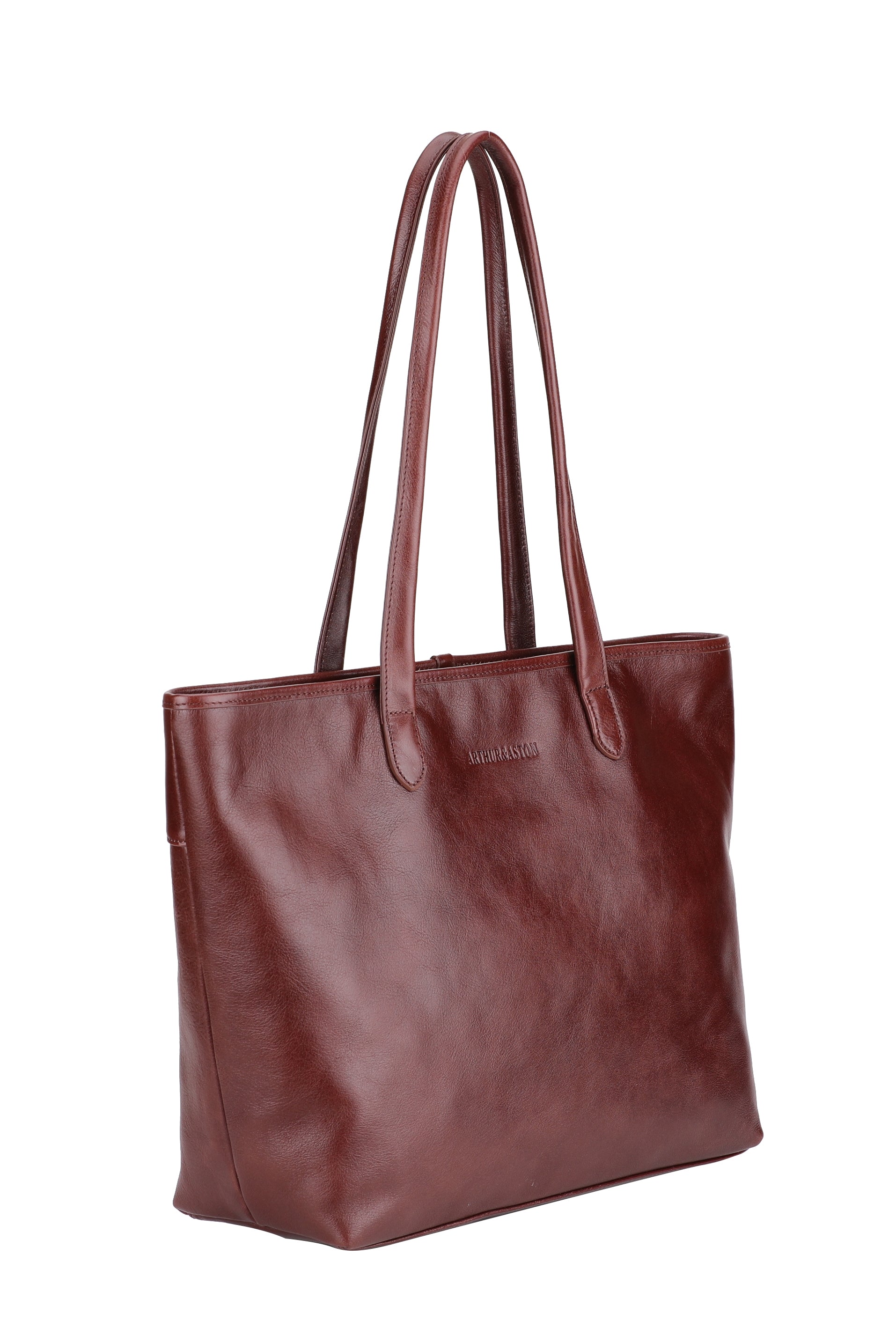 arthur-et-aston-edith-grand-sac-shopping-cuir-ch-taigne image 6