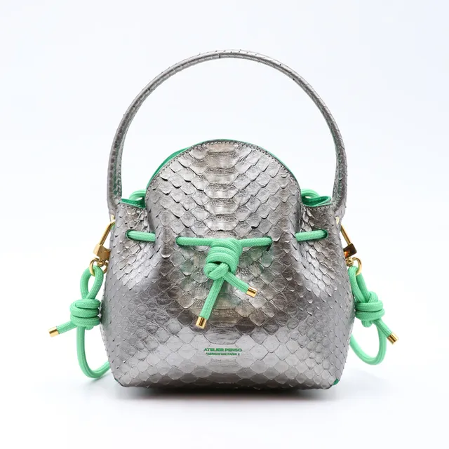 atelier-penso-mini-bucket-sac-seau-python-green-hornet image 1