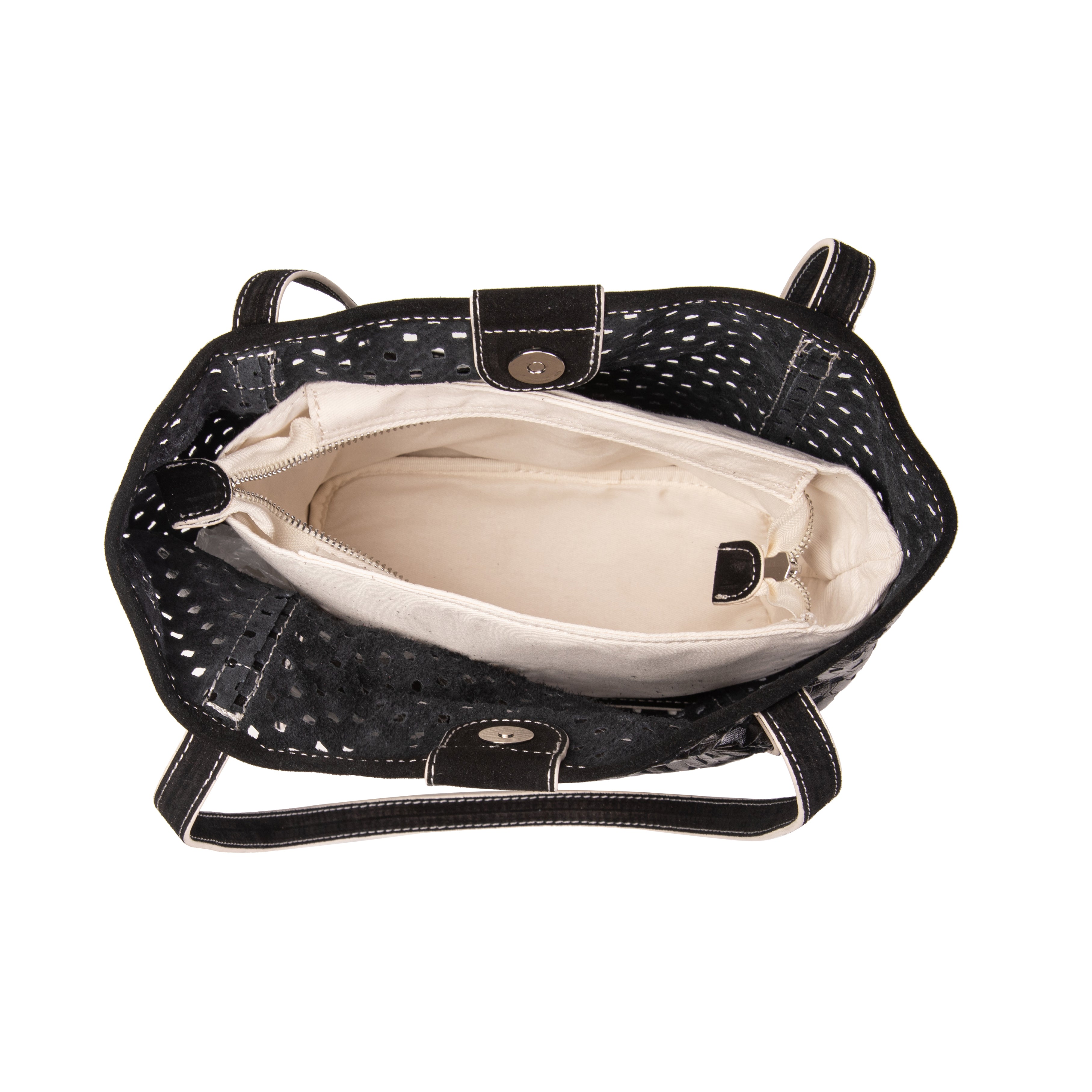 kate-lee-m-ryve-sac-cabas-noir-vachette-perfor-e image 3