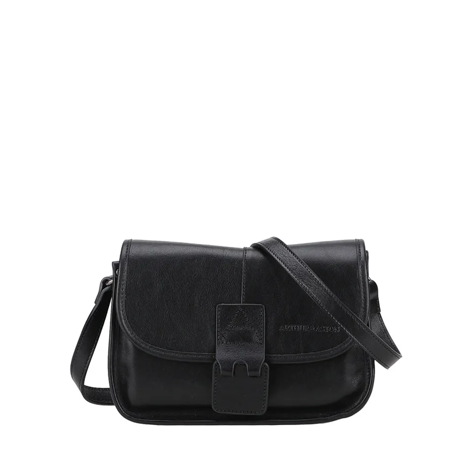 arthur-et-aston-edith-sac-bandouli-re-cuir-noir-s image 1
