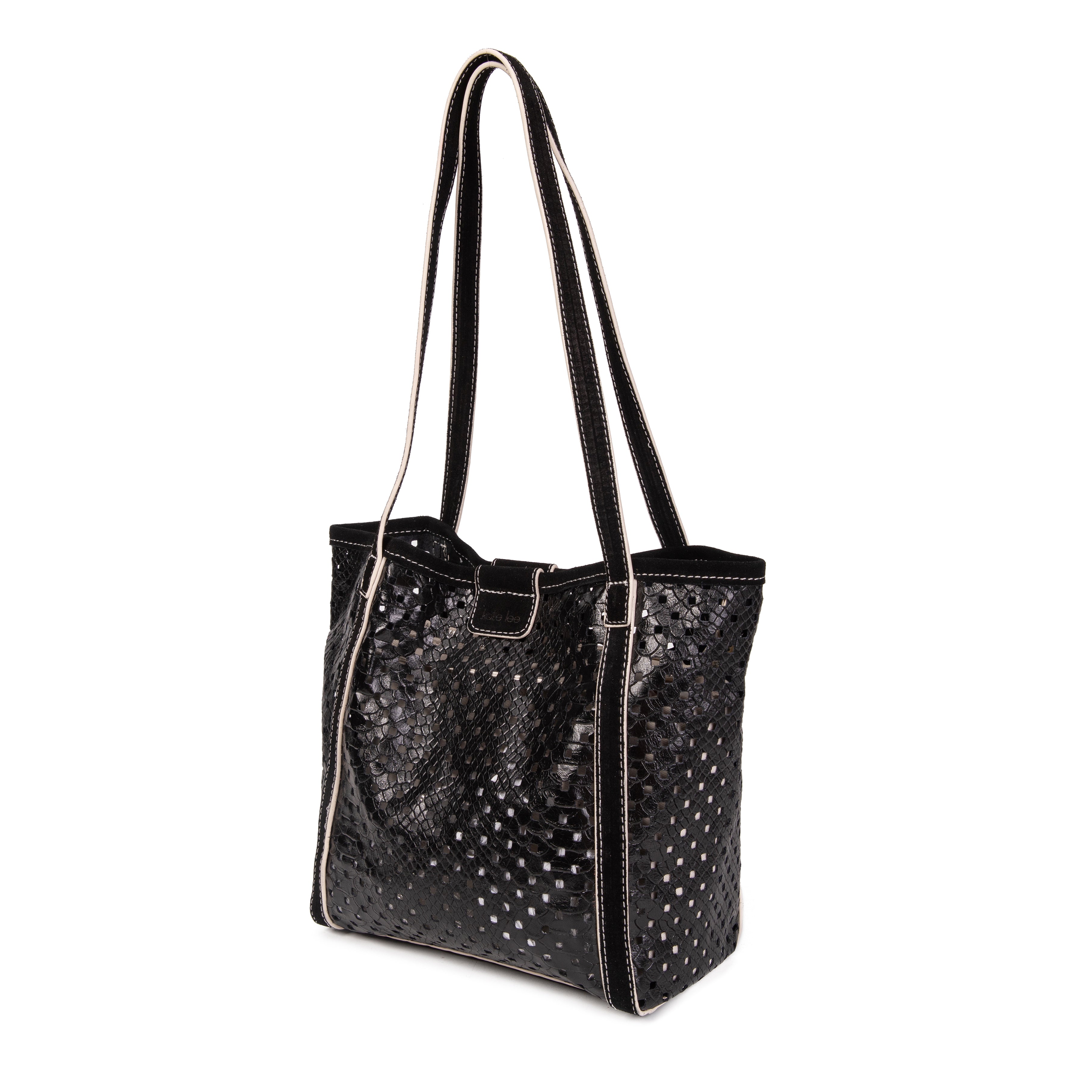 kate-lee-m-ryve-sac-cabas-noir-vachette-perfor-e image 2
