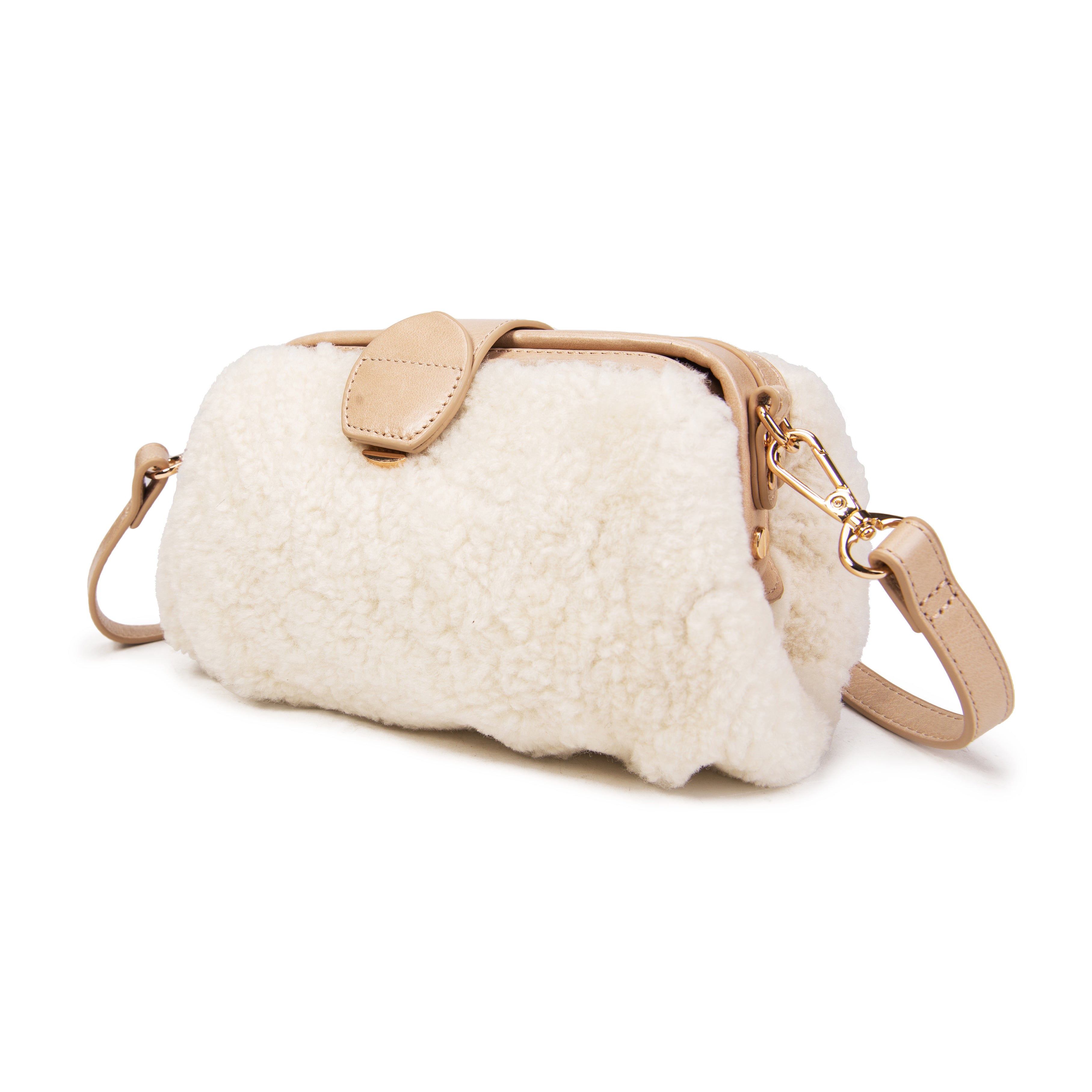 kate-lee-marta-sac-bandouli-re-shearling-beige image 2