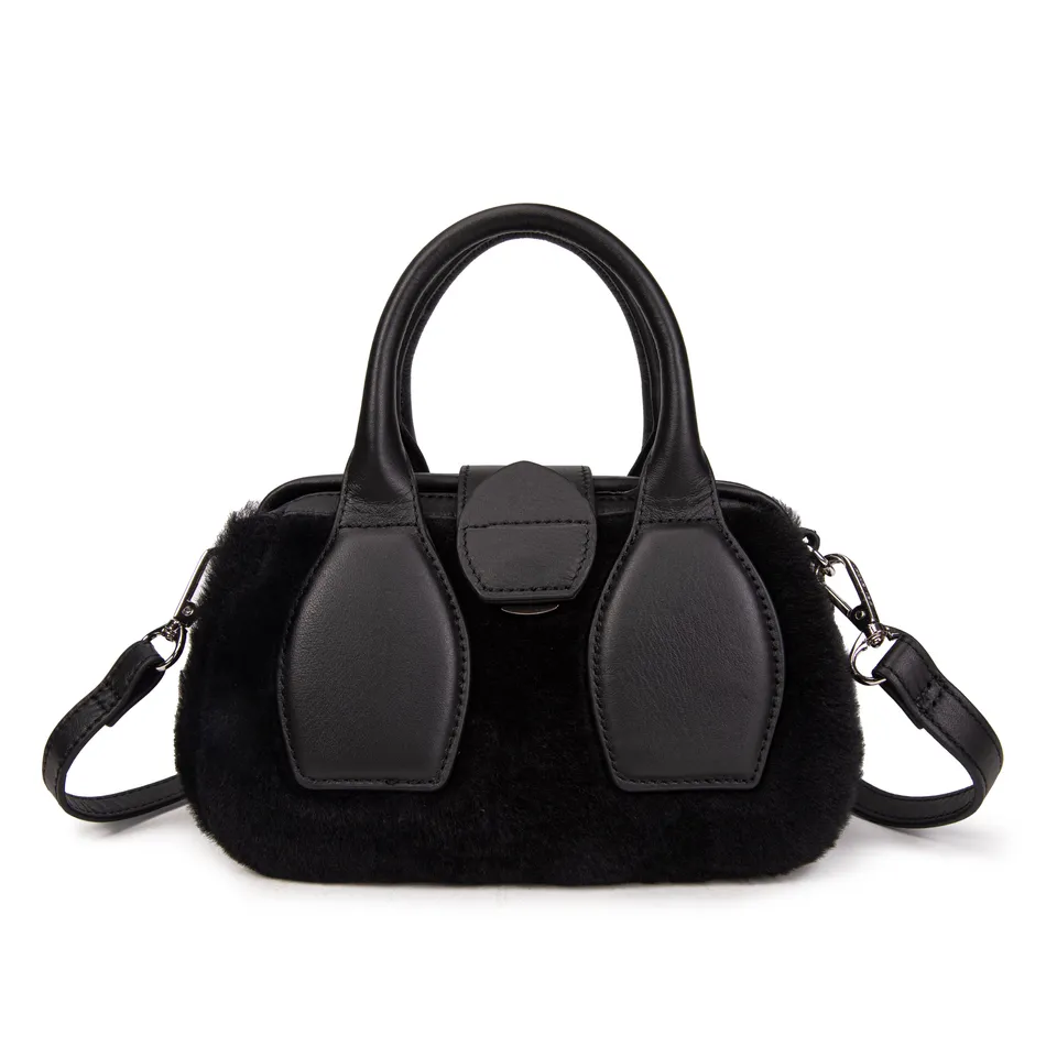 kate-lee-pikasso-sac-shearling-cuir-noir image 1