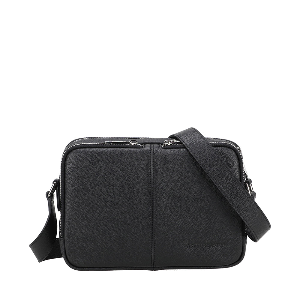 arthur-et-aston-ga-l-petite-besace-cuir-noir-zipp-e image 1
