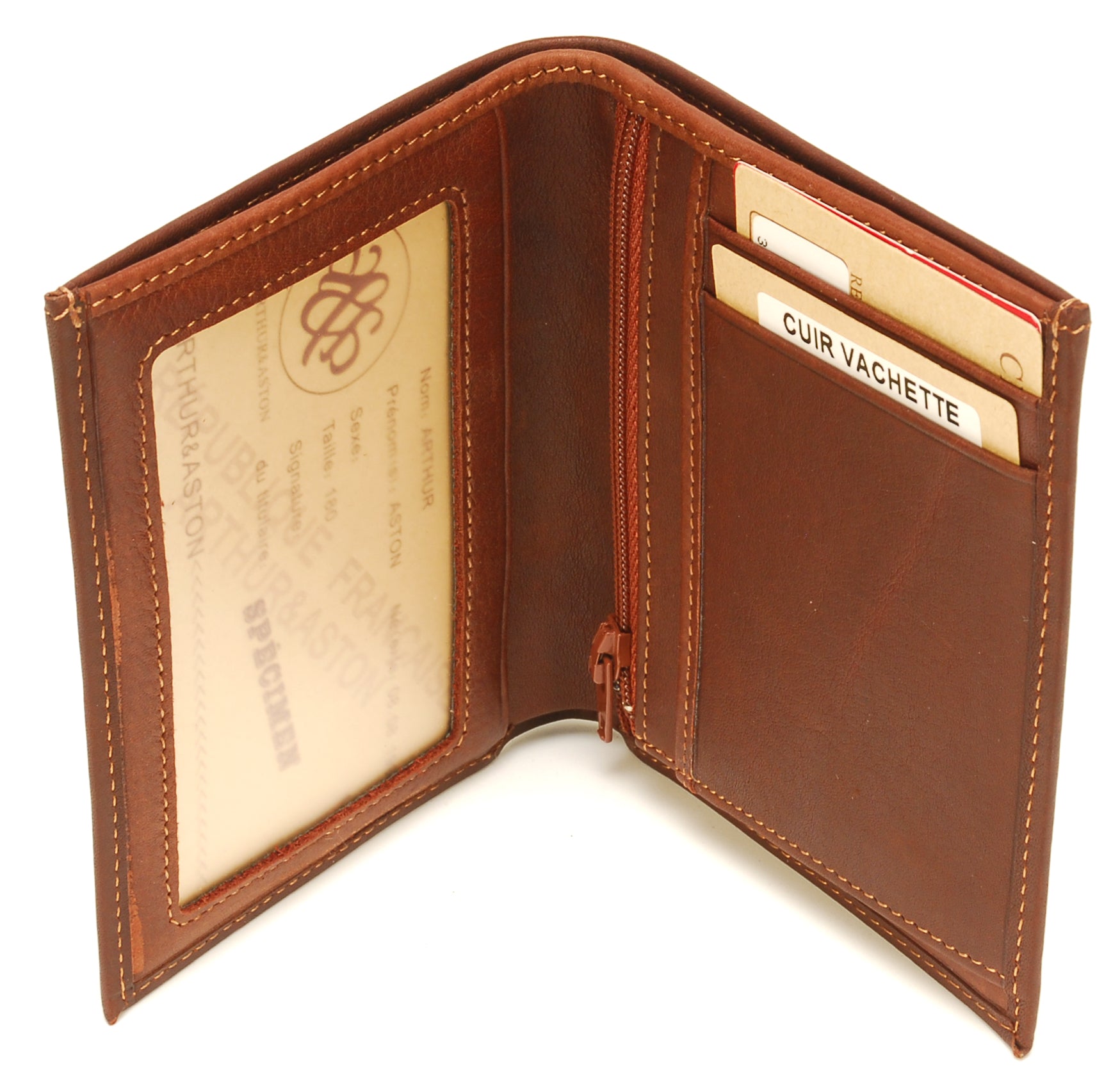 arthur-et-aston-pablo-portefeuille-mini-cuir-plong-cognac image 2