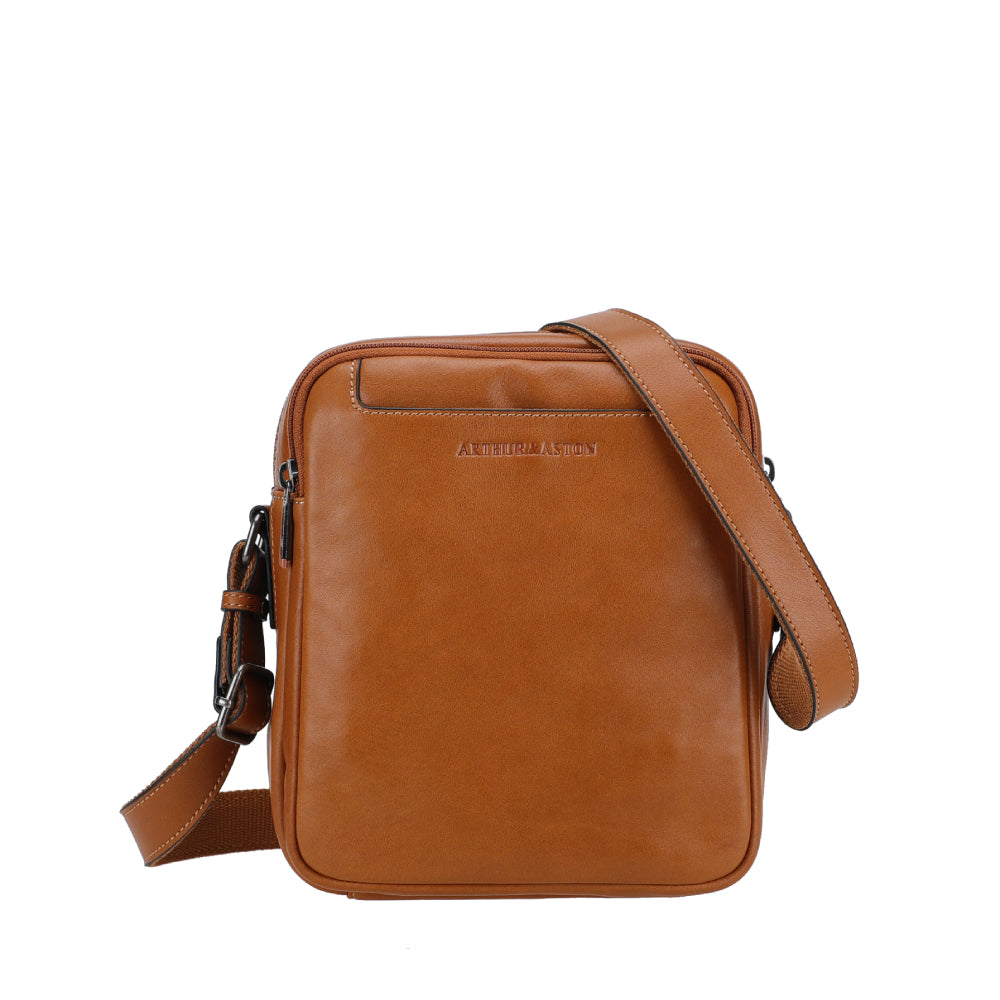 arthur-et-aston-l-on-sac-travers-cuir-homme-grand-mod-le-cognac image 2