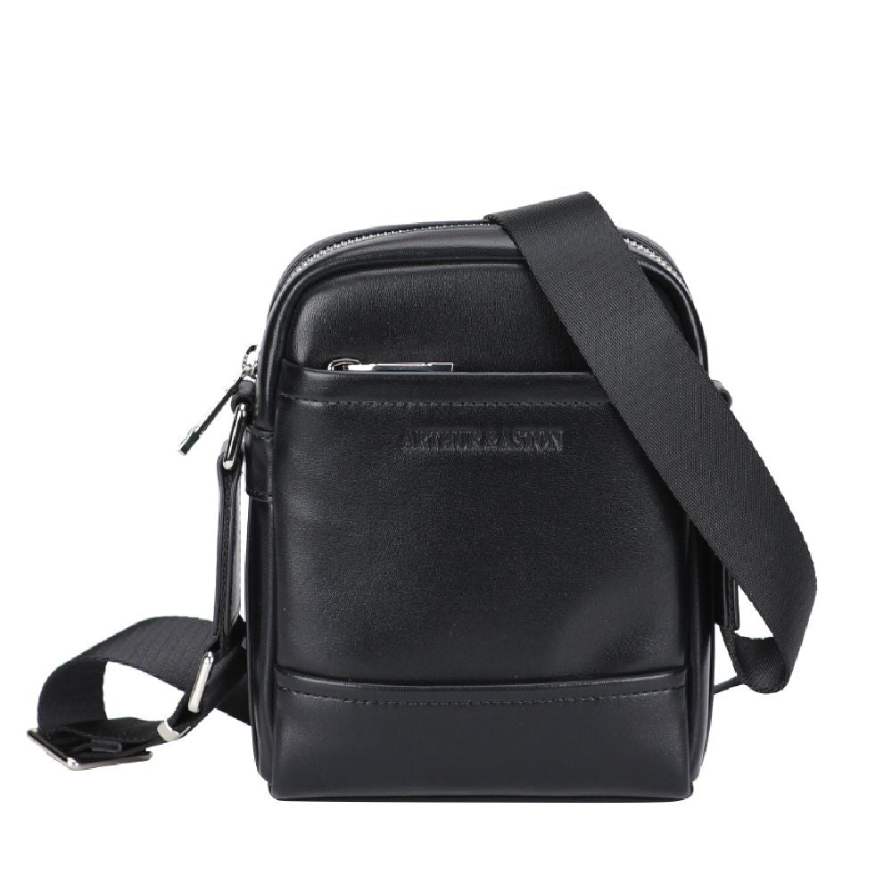 arthur-et-aston-walter-sac-travers-cuir-noir image 1