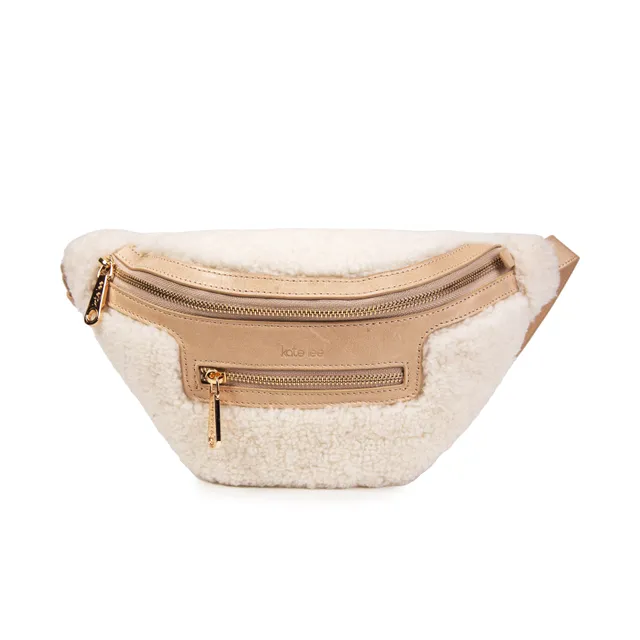 kate-lee-triomf-sac-banane-shearling-beige-zip image 1
