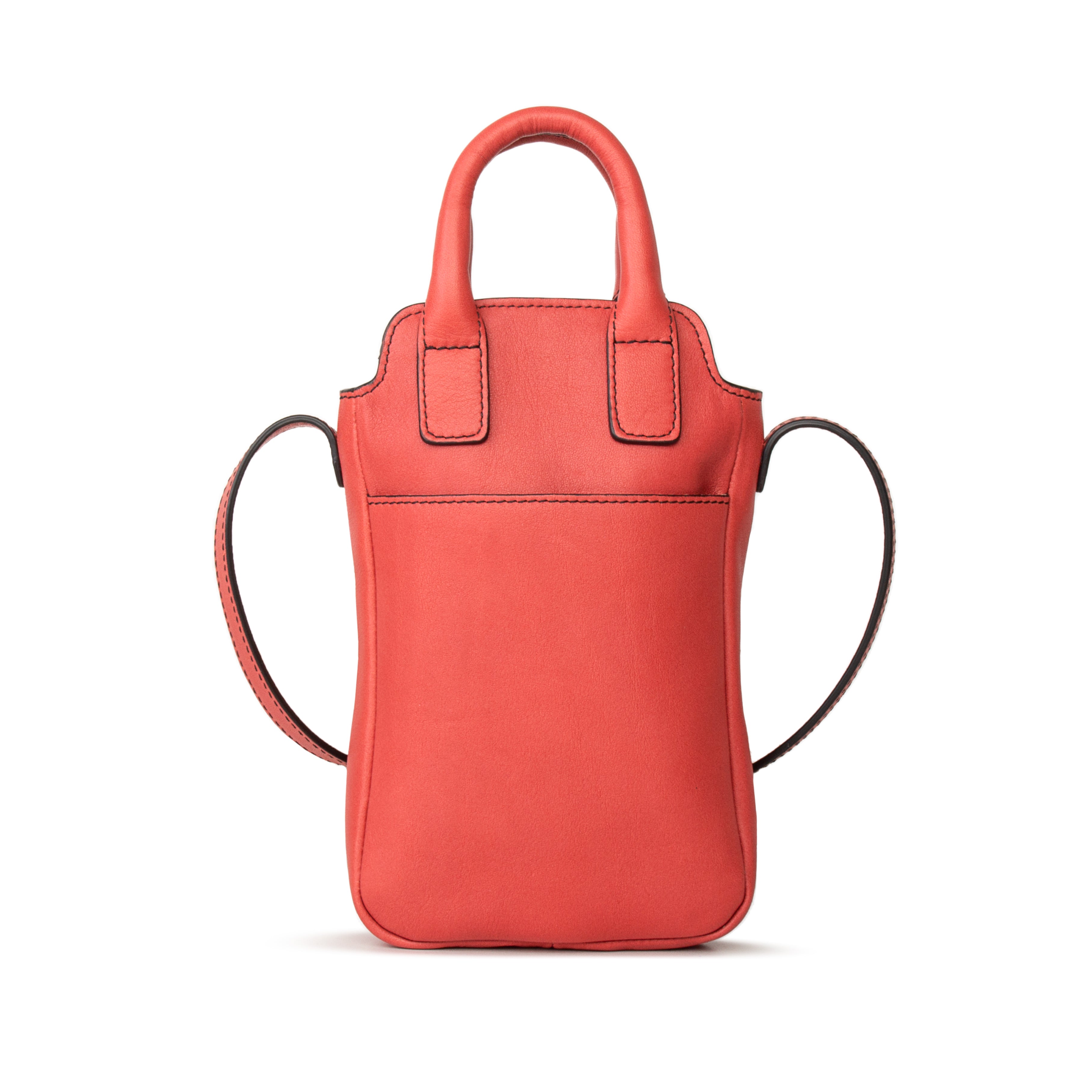 kate-lee-velya-pochette-t-l-phone-corail-vachette image 4