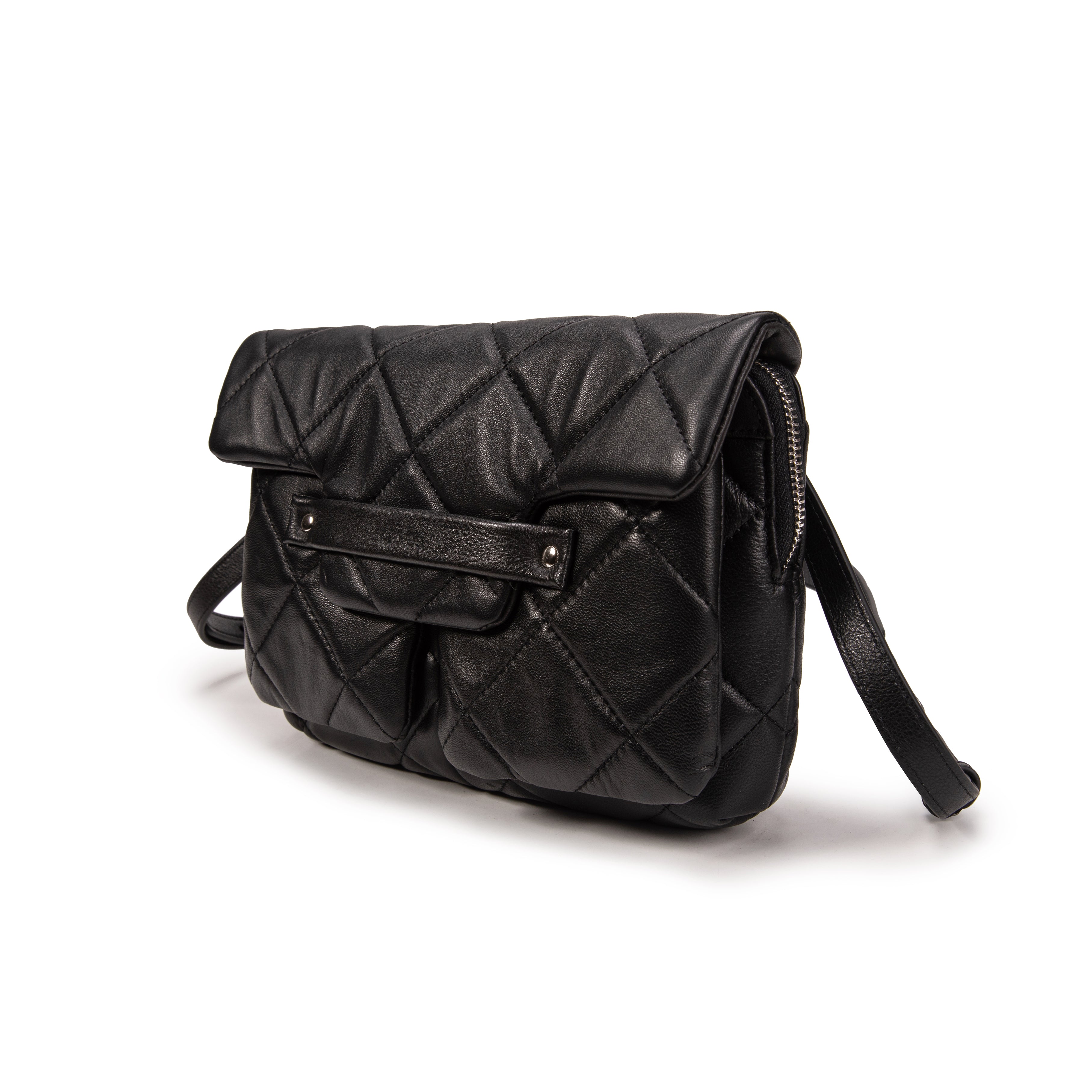 kate-lee-lisia-matelass-sac-bandouli-re-agneau-noir image 2