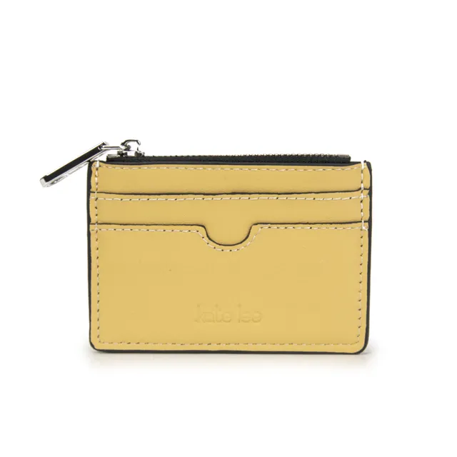 kate-lee-anyssa-s-porte-monnaie-cuir-vachette-jaune-zipp image 1