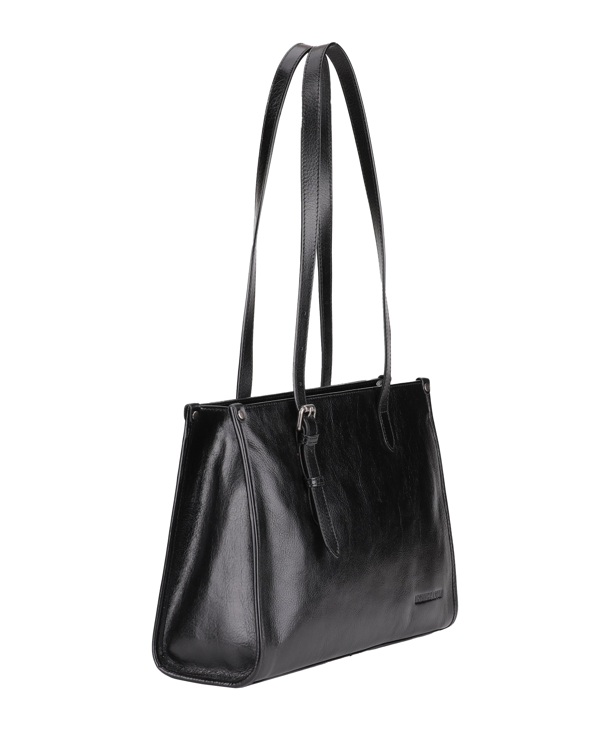 arthur-et-aston-edith-sac-shopping-cuir-noir-a4 image 4