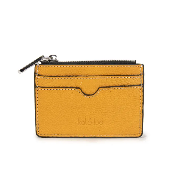 kate-lee-anyssa-porte-monnaie-cuir-jaune-grain image 1