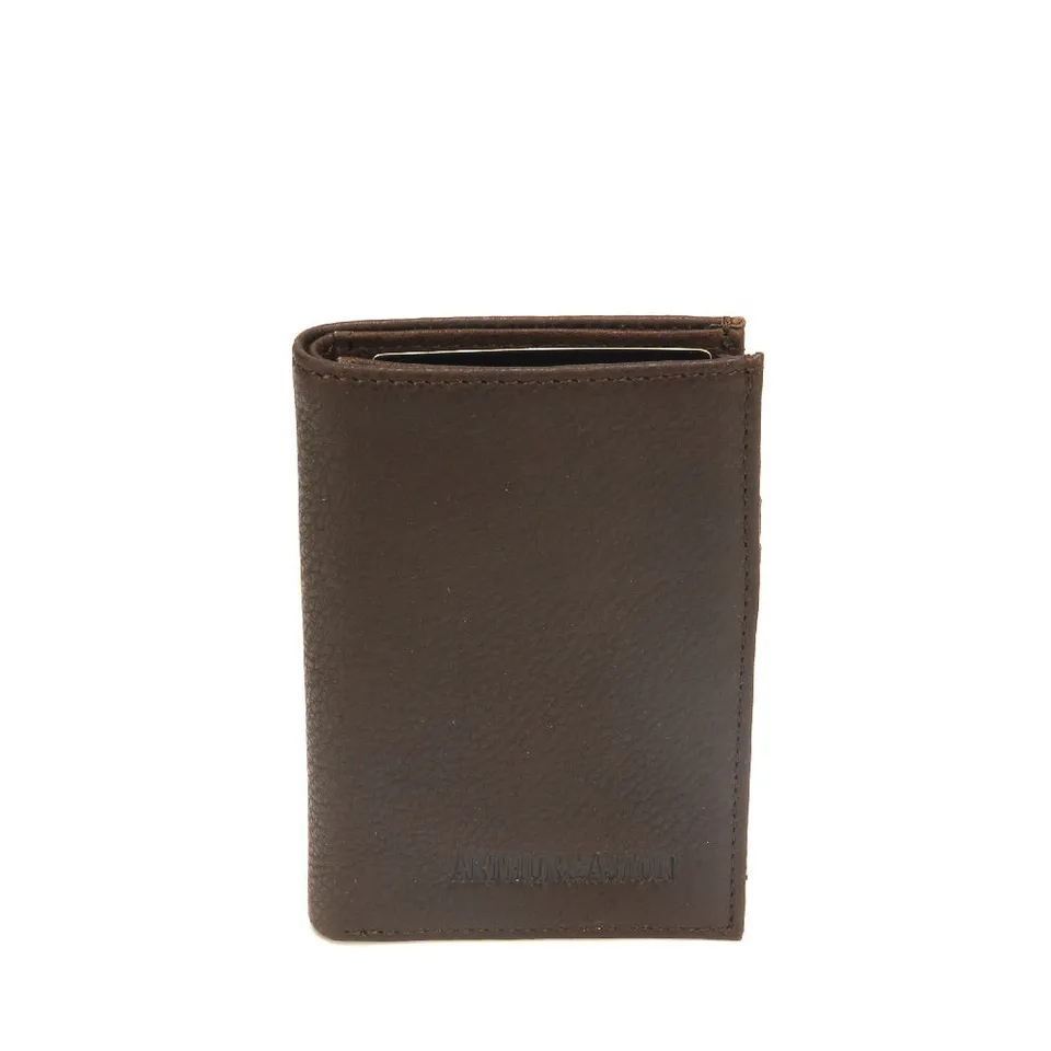 arthur-et-aston-oscar-porte-cartes-cuir-noir-pleine-fleur image 1