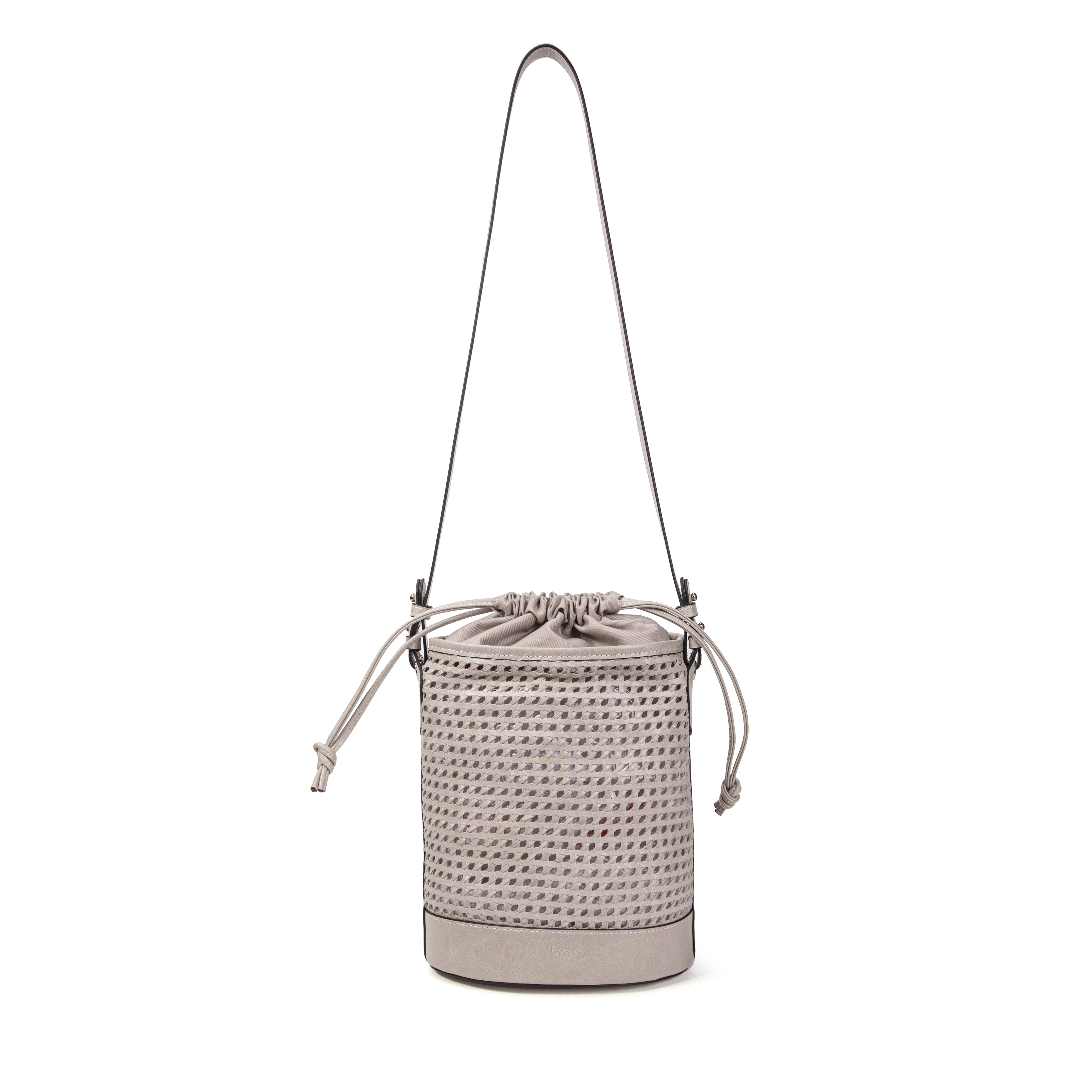kate-lee-louvre-sac-seau-cuir-perle-tress image 1