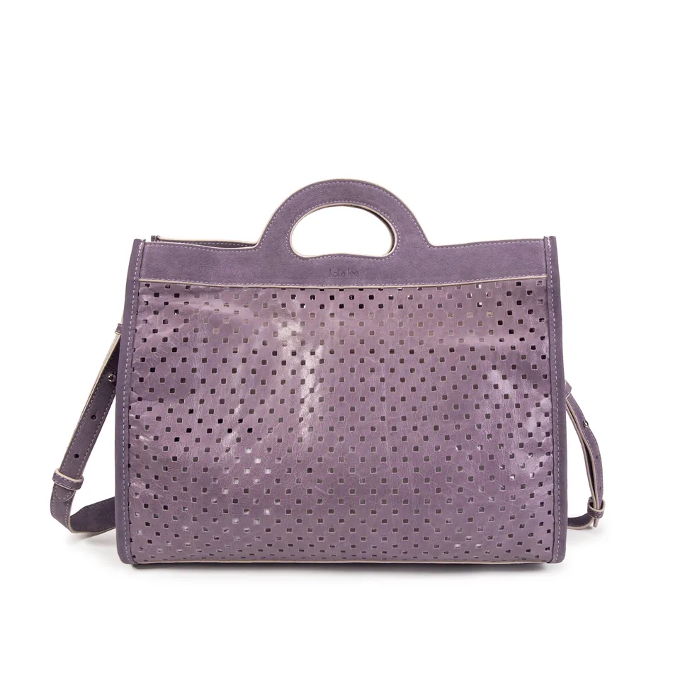 kate-lee-gae-sac-cabas-cuir-lilas-perfor-36-cm image 1