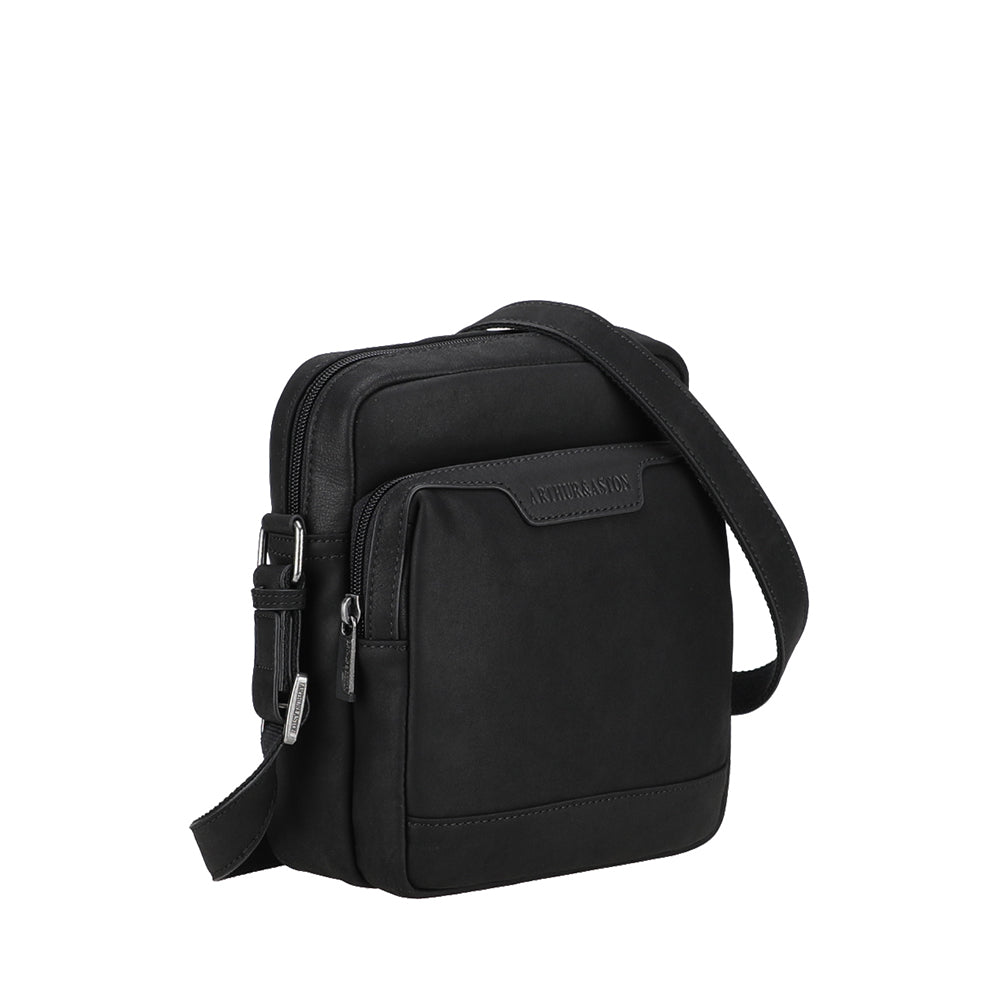 arthur-et-aston-ars-ne-grand-sac-travers-cuir-noir image 2