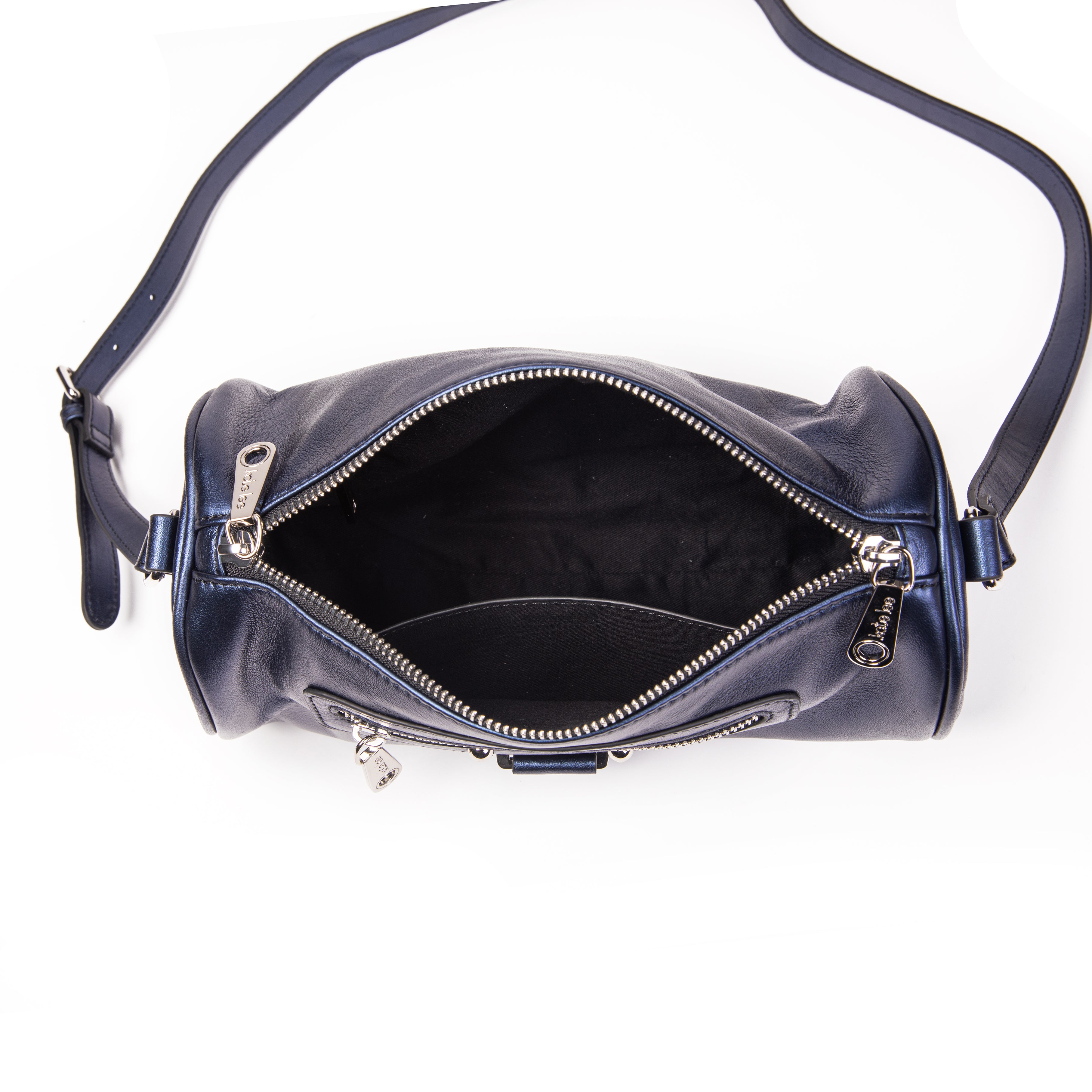kate-lee-camy-sac-bandouli-re-bleu-vachette-nacr-e image 3