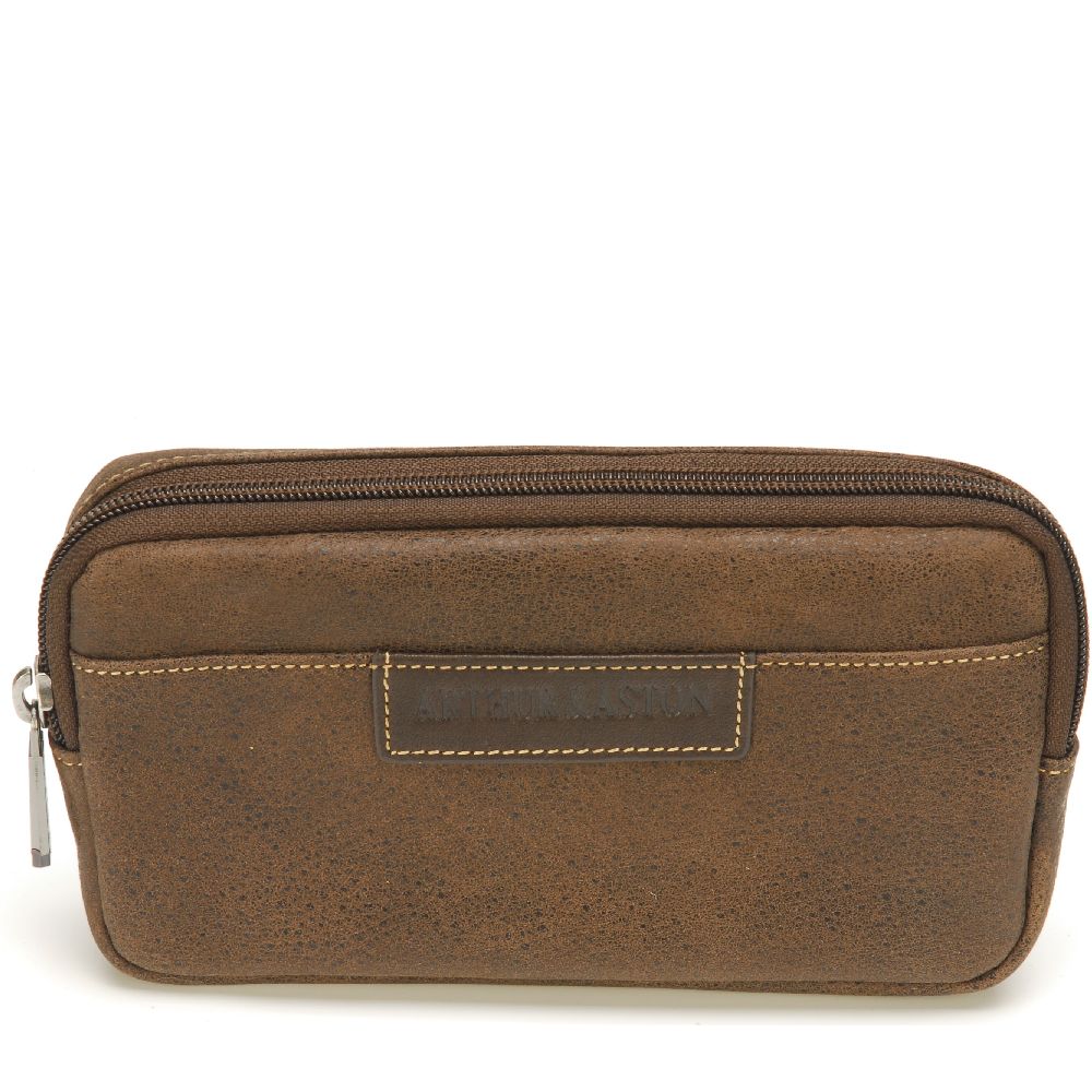 arthur-et-aston-marco-pochette-ceinture-cuir-cognac-homme image 2