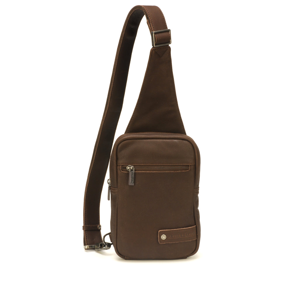 arthur-et-aston-oscar-body-bag-cuir-ch-taigne-homme image 2