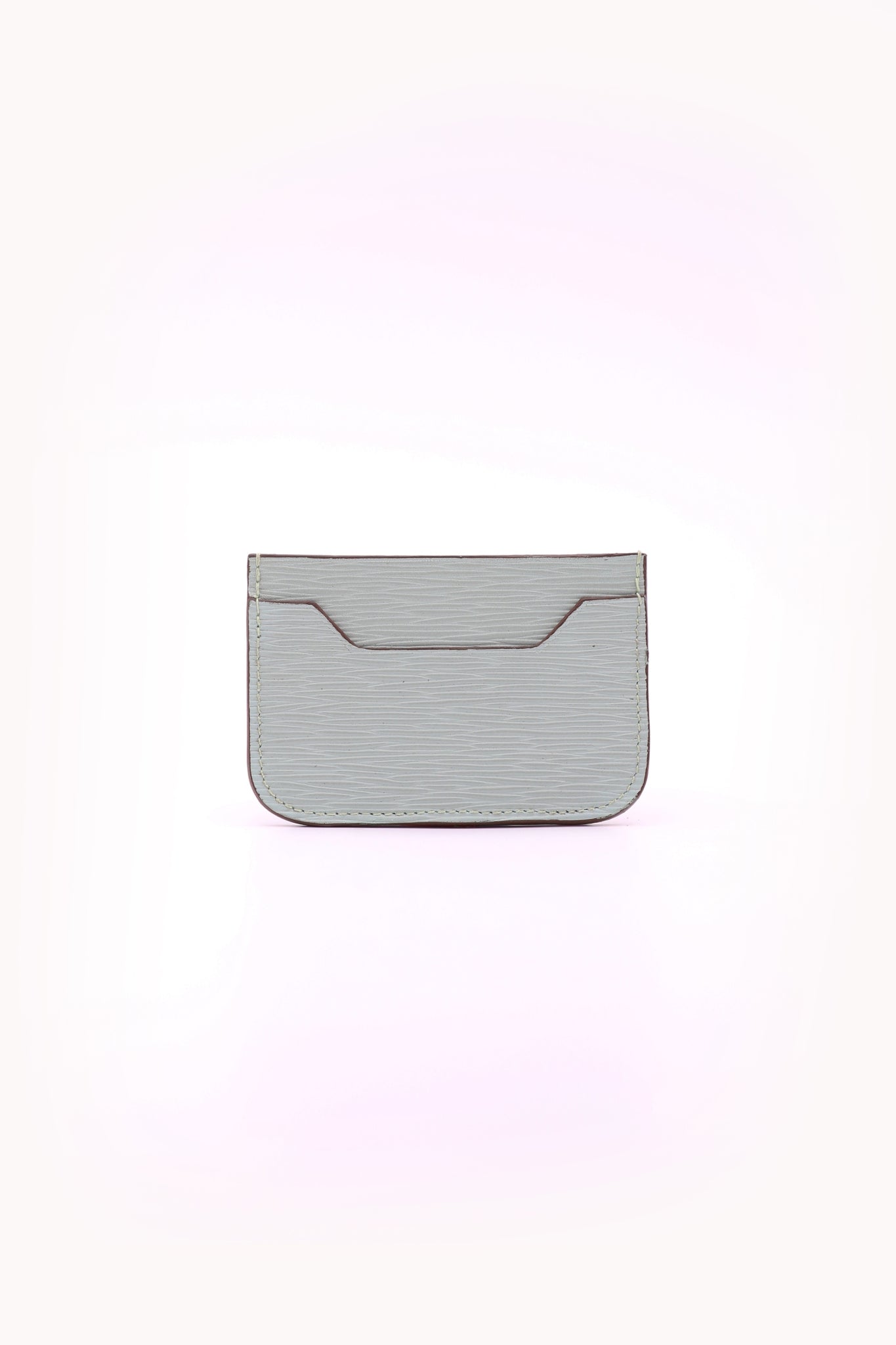 atelier-penso-porte-cartes-cuir-epi-vert-d-eau-compact image 1
