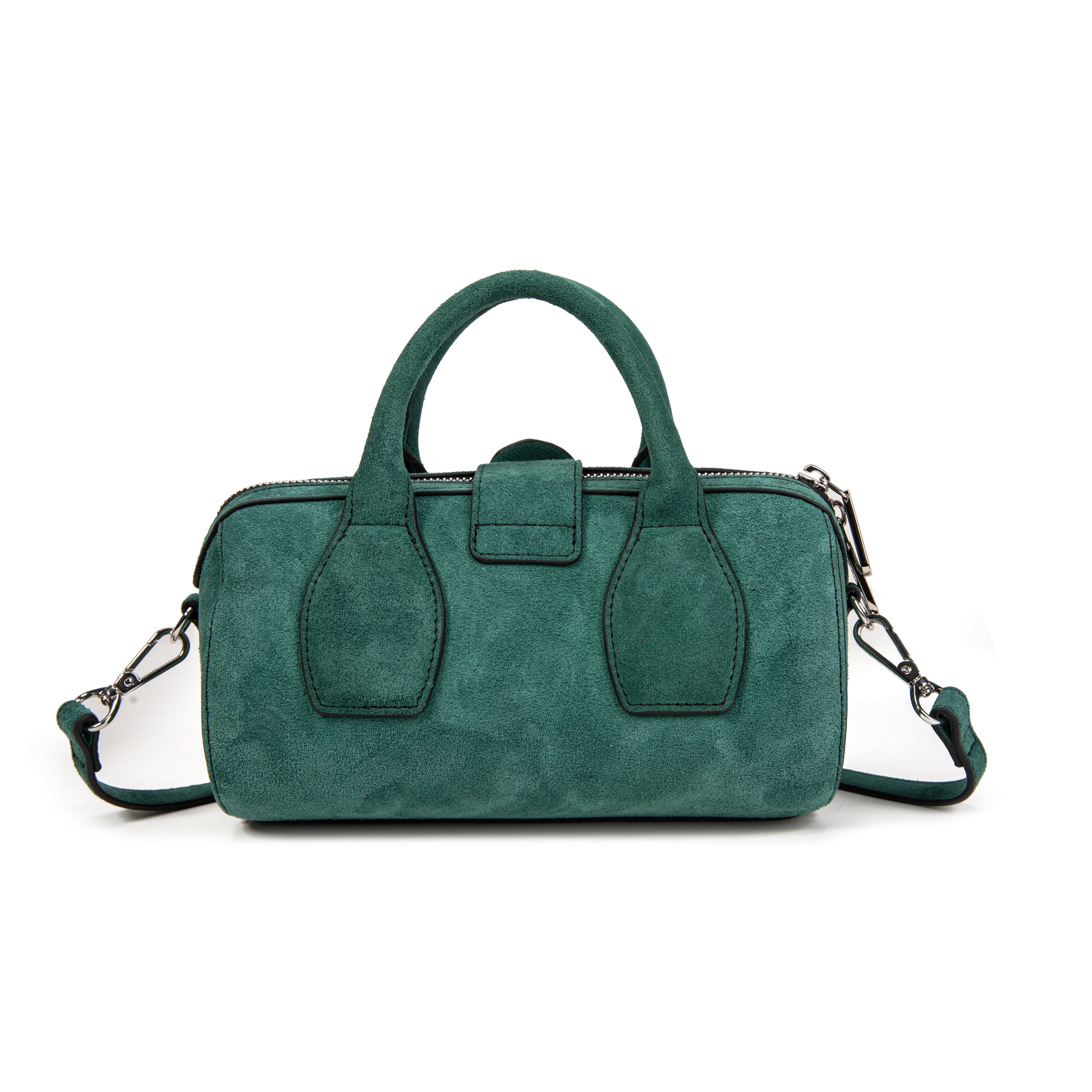 kate-lee-m-frola-v-sac-bowling-cuir-vert-velours image 4