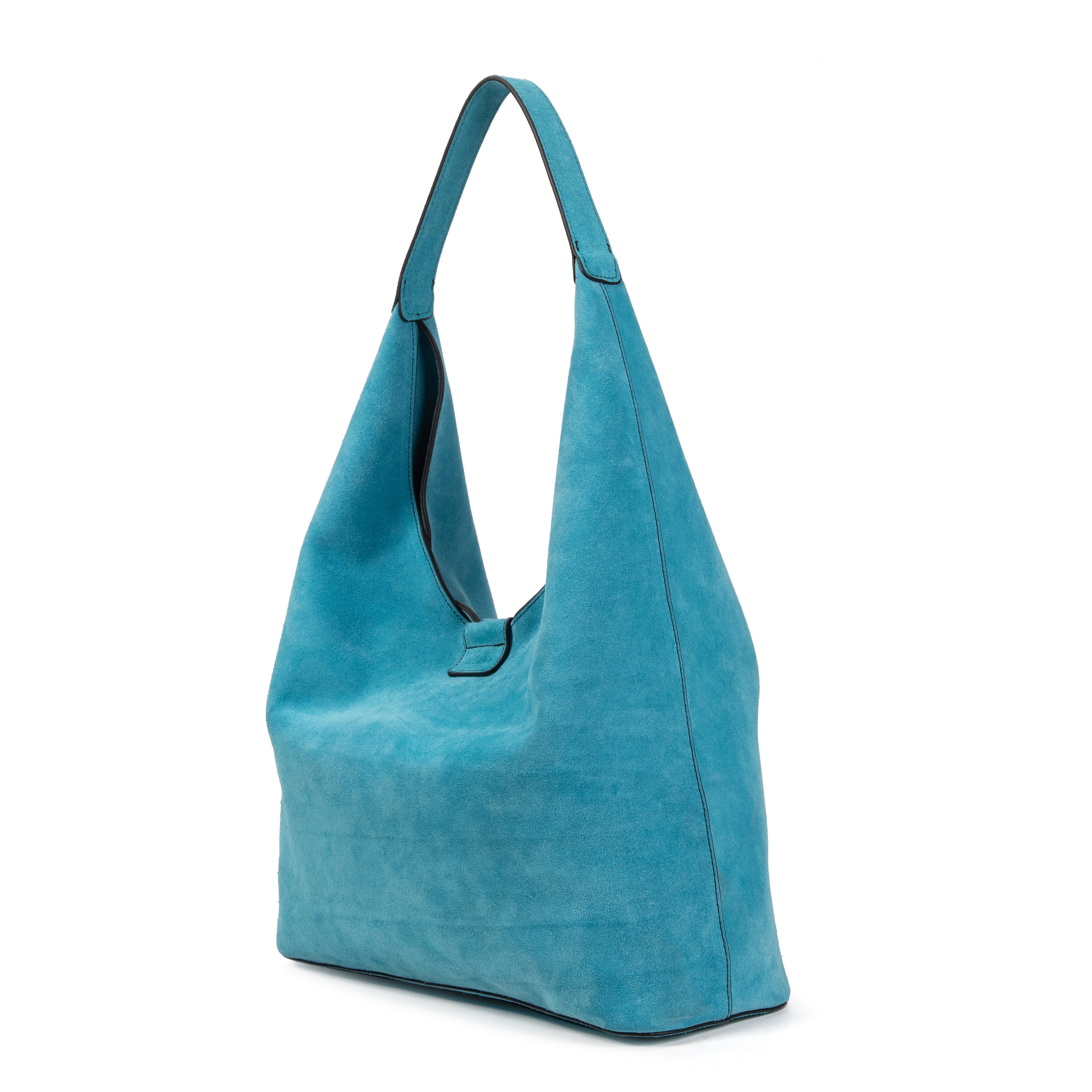 kate-lee-lune-sac-cabas-cuir-bleu-celeste-velours image 2