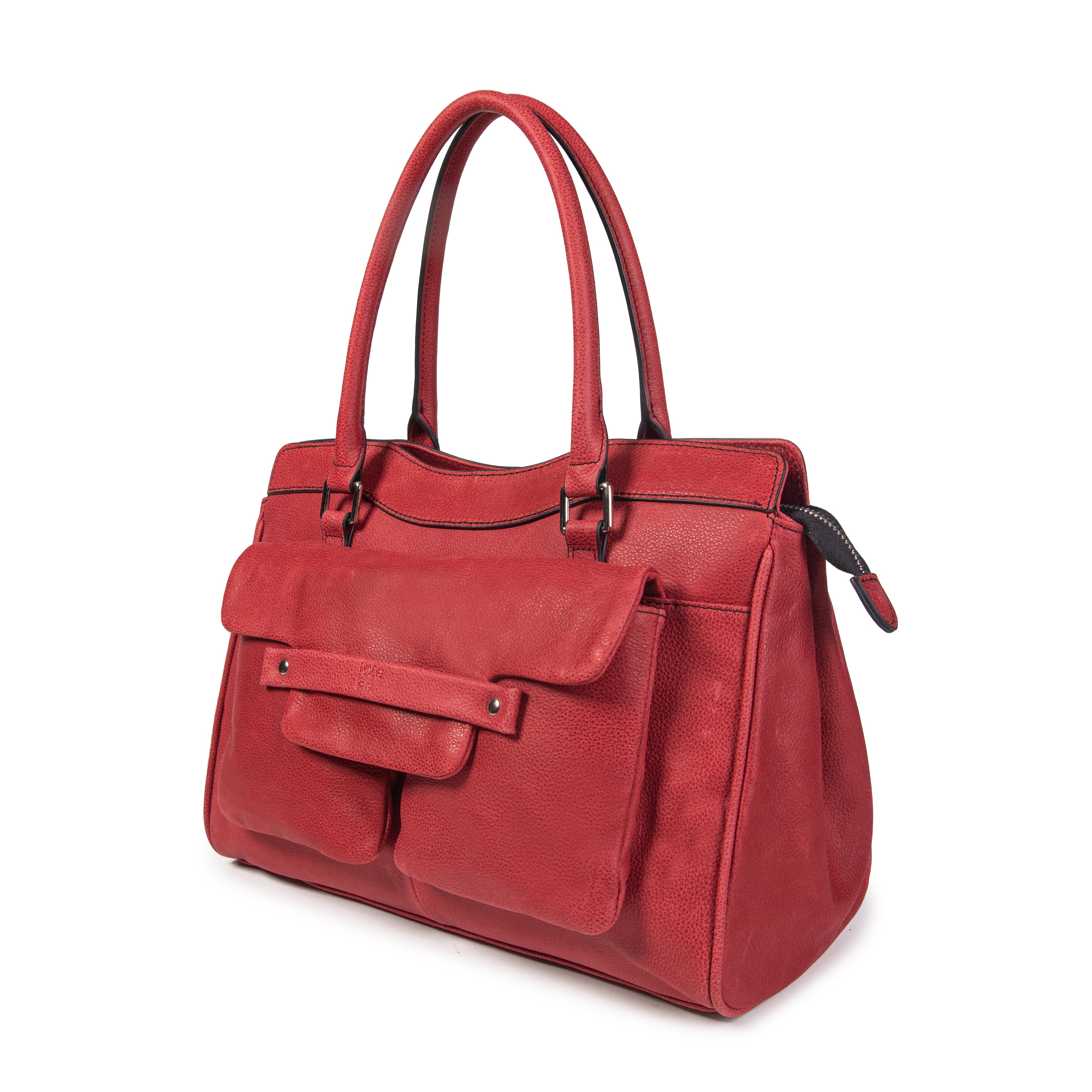 kate-lee-oria-sac-cabas-rouge-vachette-grain-e image 2