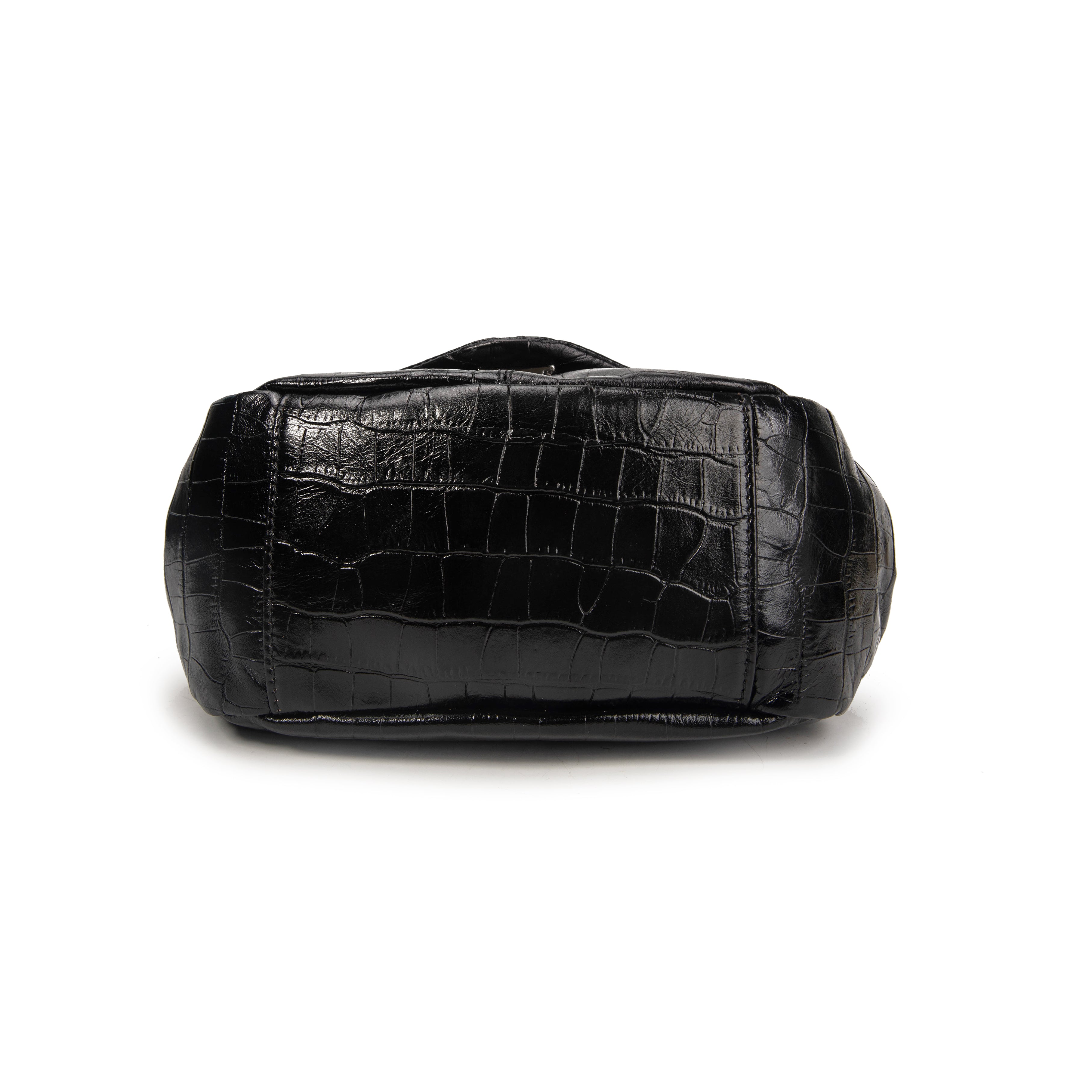 kate-lee-bruny-croco-sac-bandouli-re-cuir-noir-croco image 5