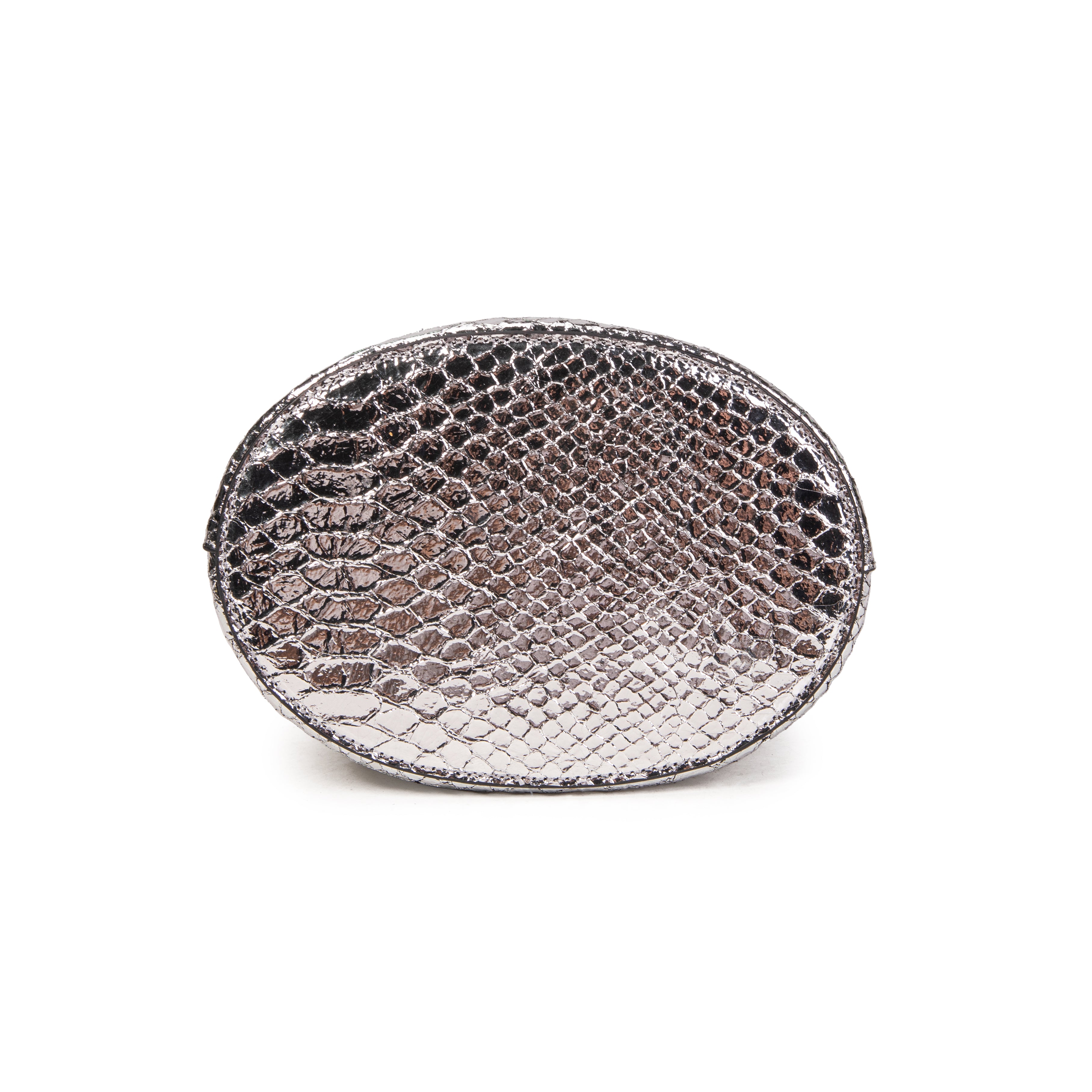 kate-lee-louvre-sac-seau-serpent-argent-brillant image 5