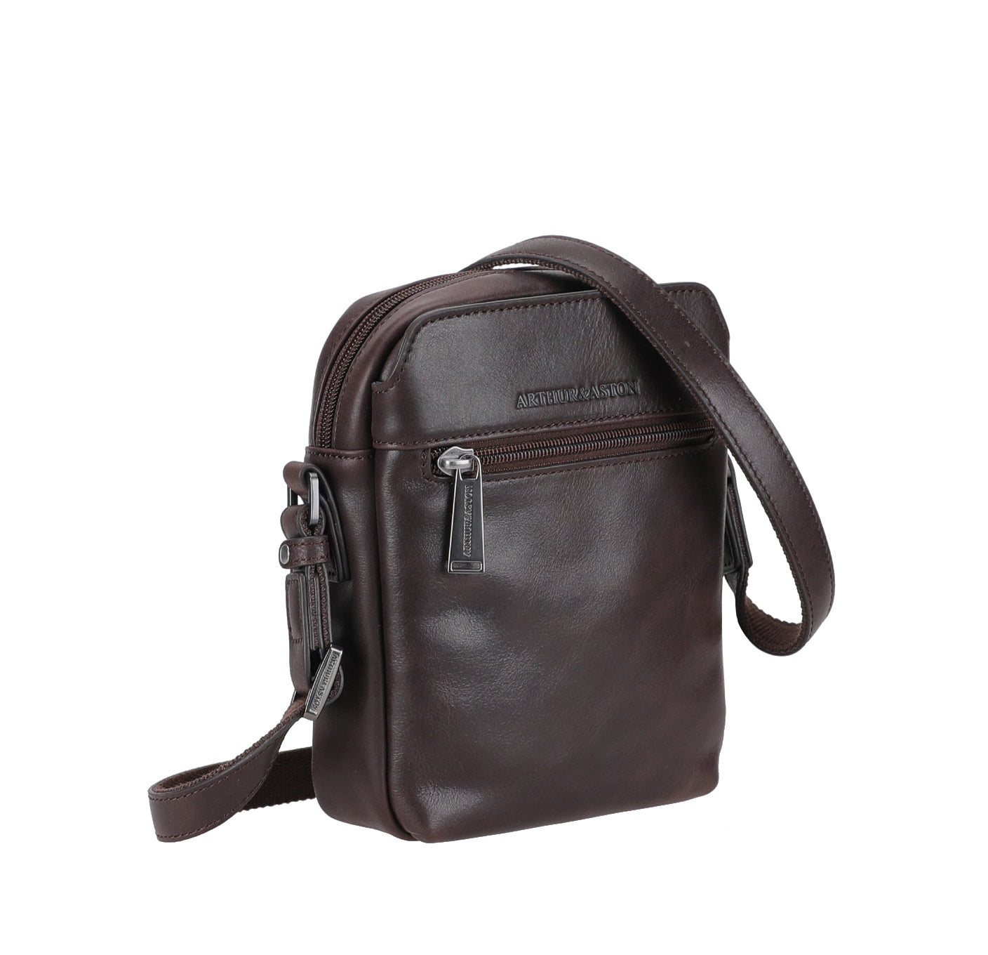 arthur-et-aston-cosmo-petit-sac-travers-cuir-noir image 2