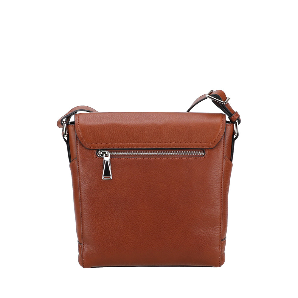 arthur-et-aston-jos-sac-travers-rabat-cuir-cognac-pleine-fleur image 3