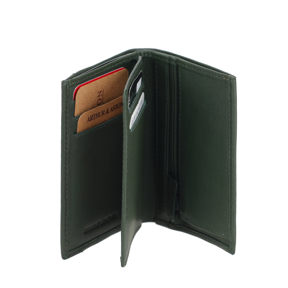 arthur-et-aston-terry-portefeuille-cuir-vert-rfid image 2