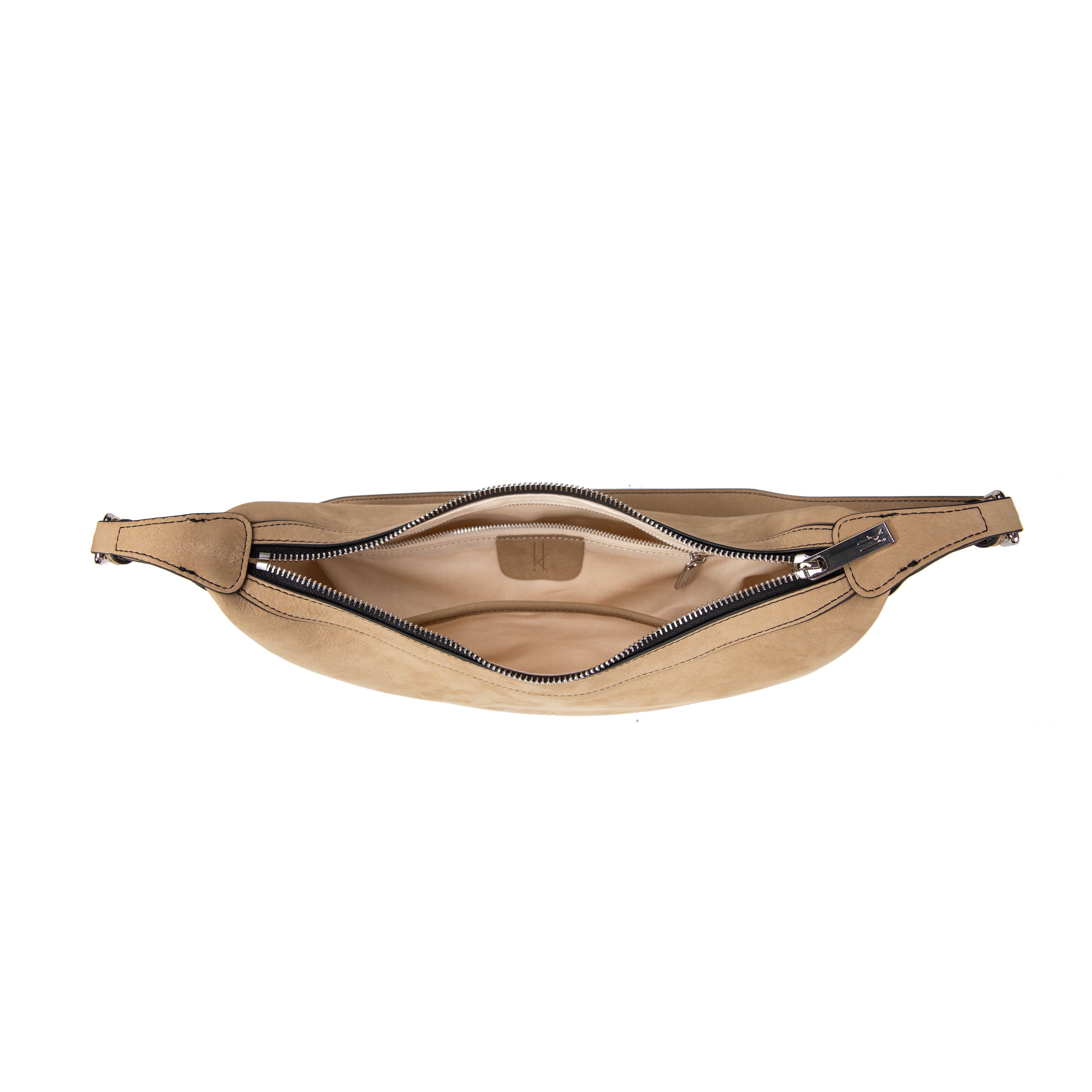kate-lee-palma-sac-demi-lune-cuir-taupe image 3