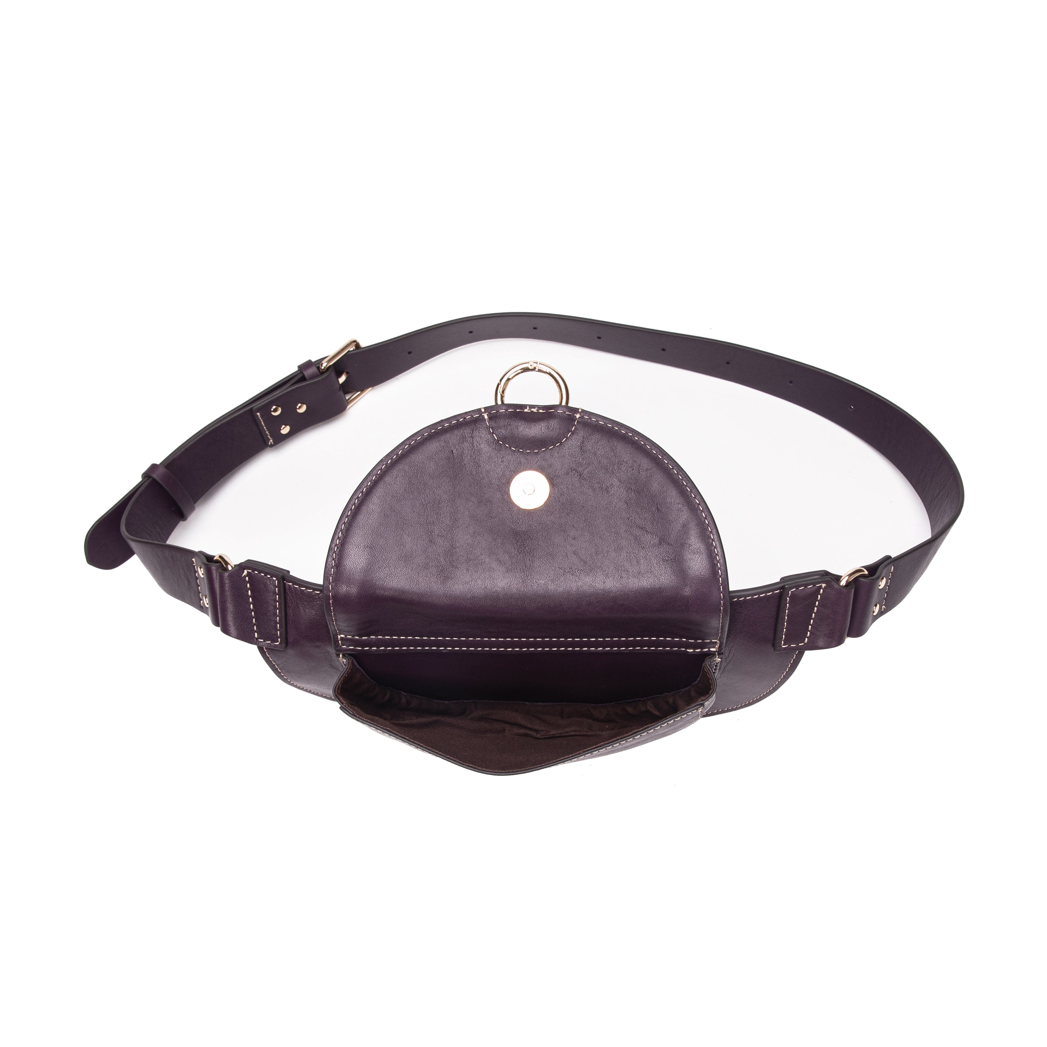 kate-lee-ully-sac-banane-cuir-vachette-myrtille image 3