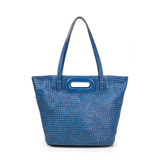 kate-lee-ofine-sac-cabas-cuir-bleu-tress image 1