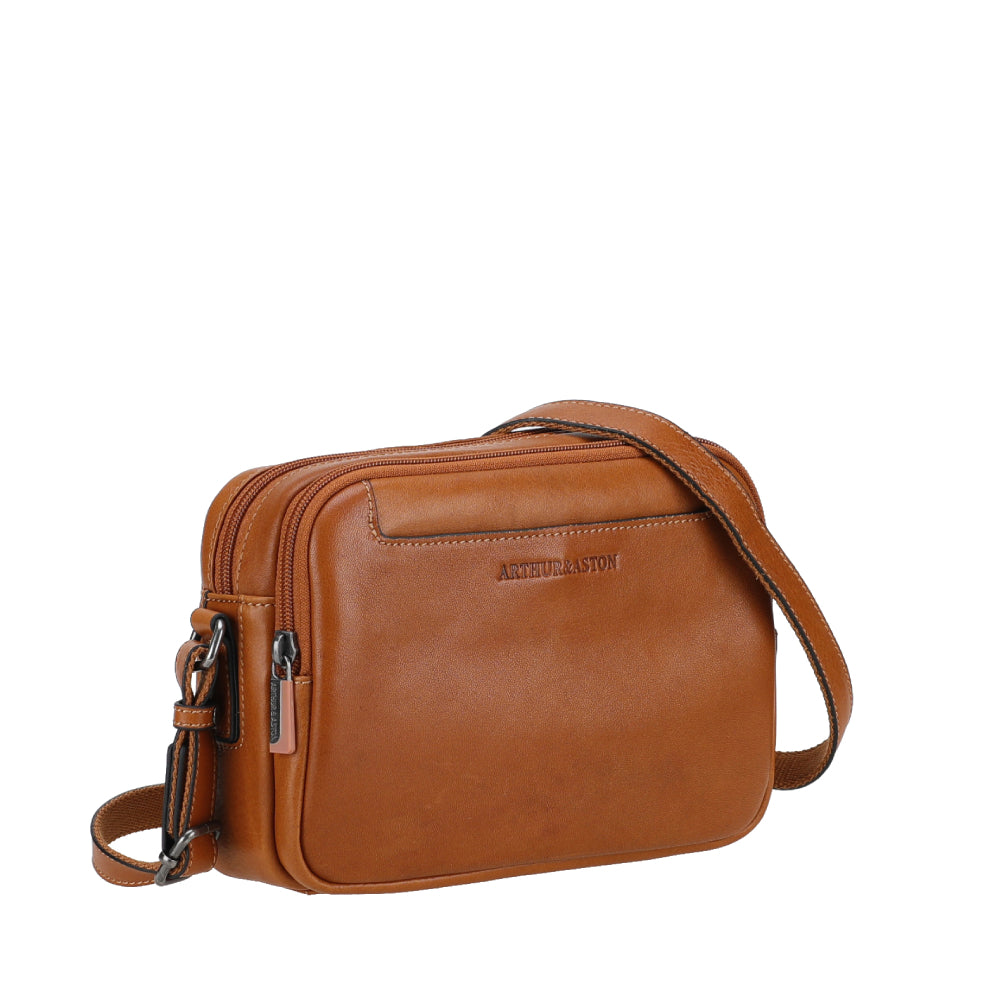 arthur-et-aston-l-on-besace-cuir-cognac-homme image 2