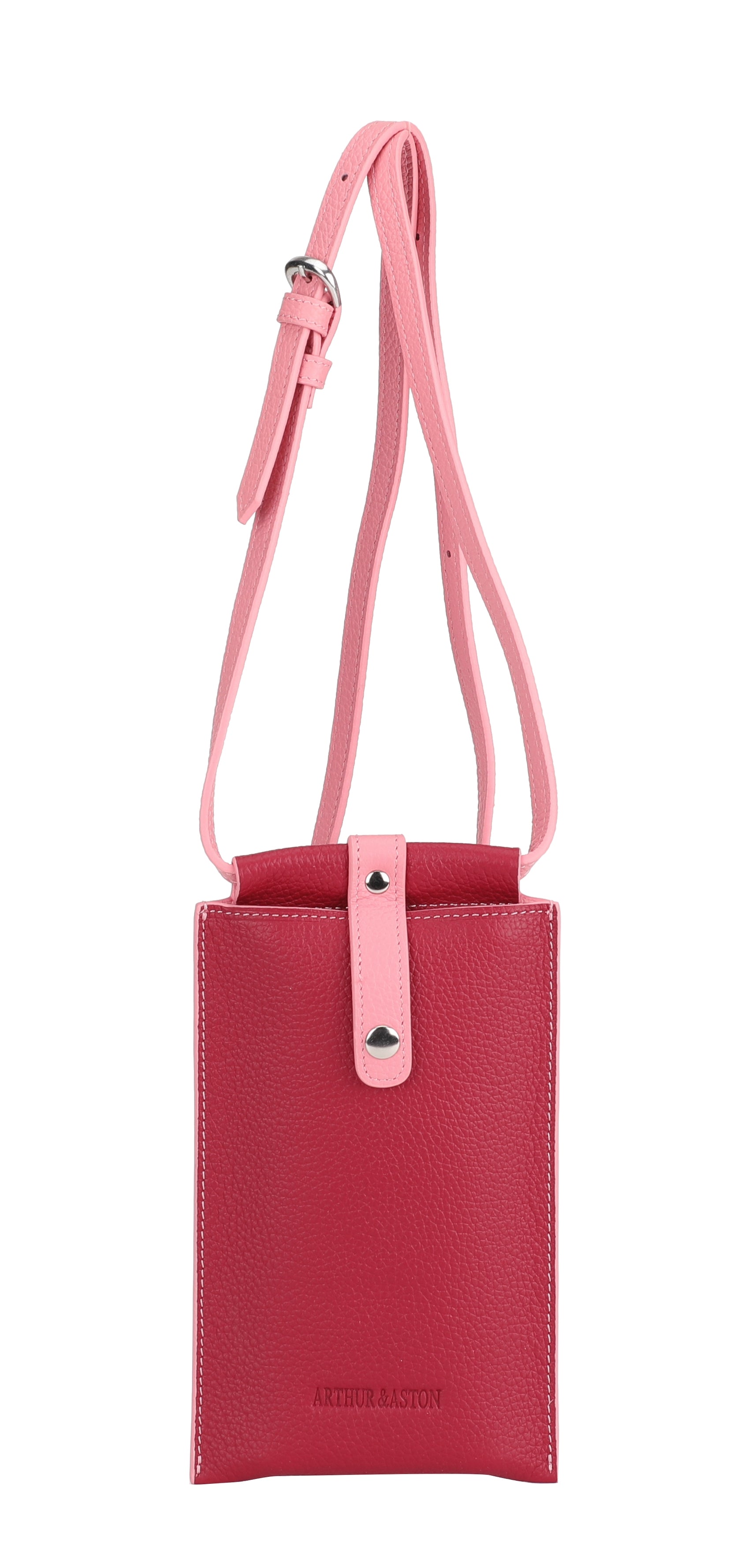arthur-et-aston-joy-pochette-t-l-phone-cuir-taupe-bandouli-re image 2