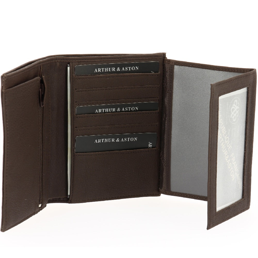 arthur-et-aston-oscar-portefeuille-cuir-ch-taigne-anti-rfid image 3