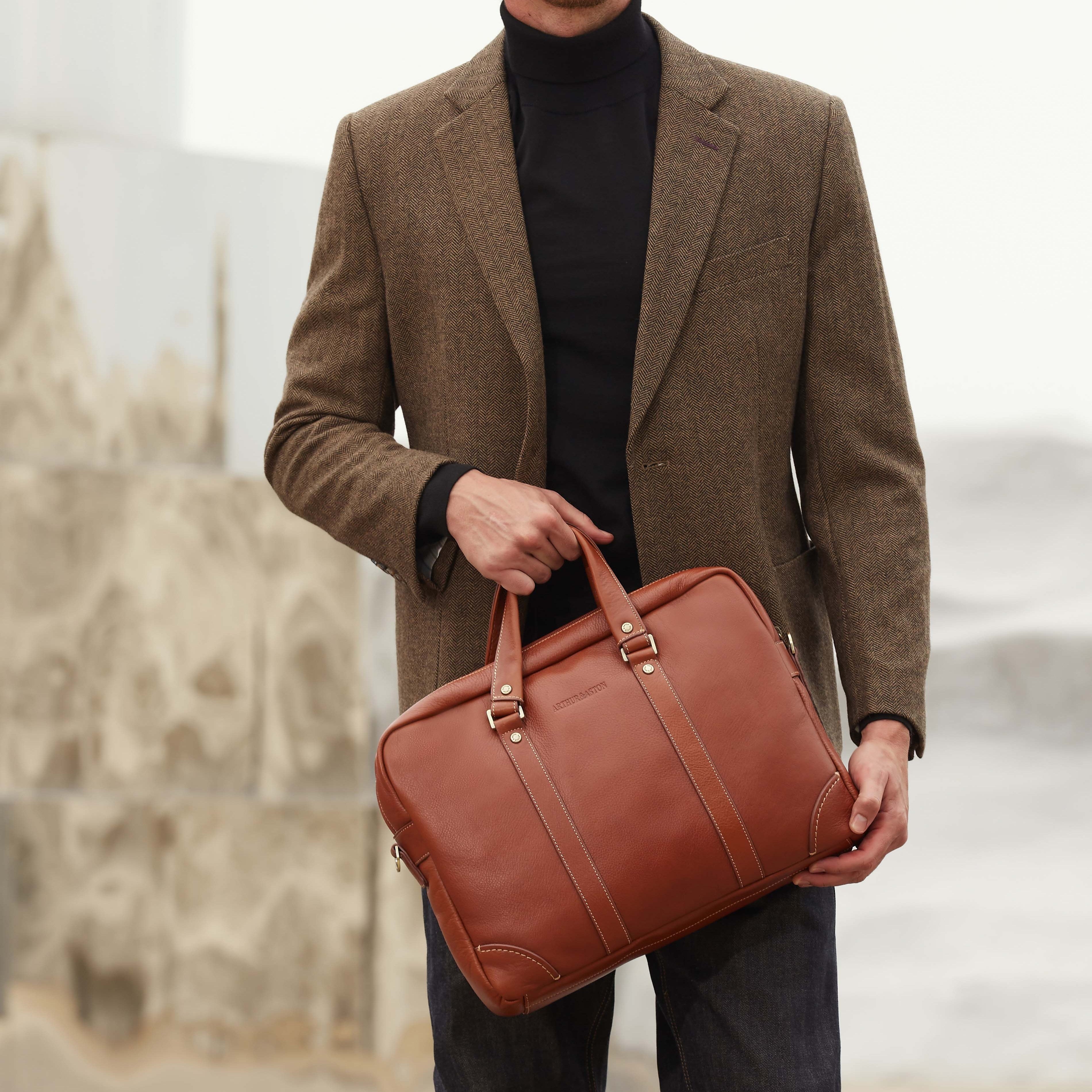 arthur-et-aston-paul-porte-documents-cuir-noir-business-homme image 2